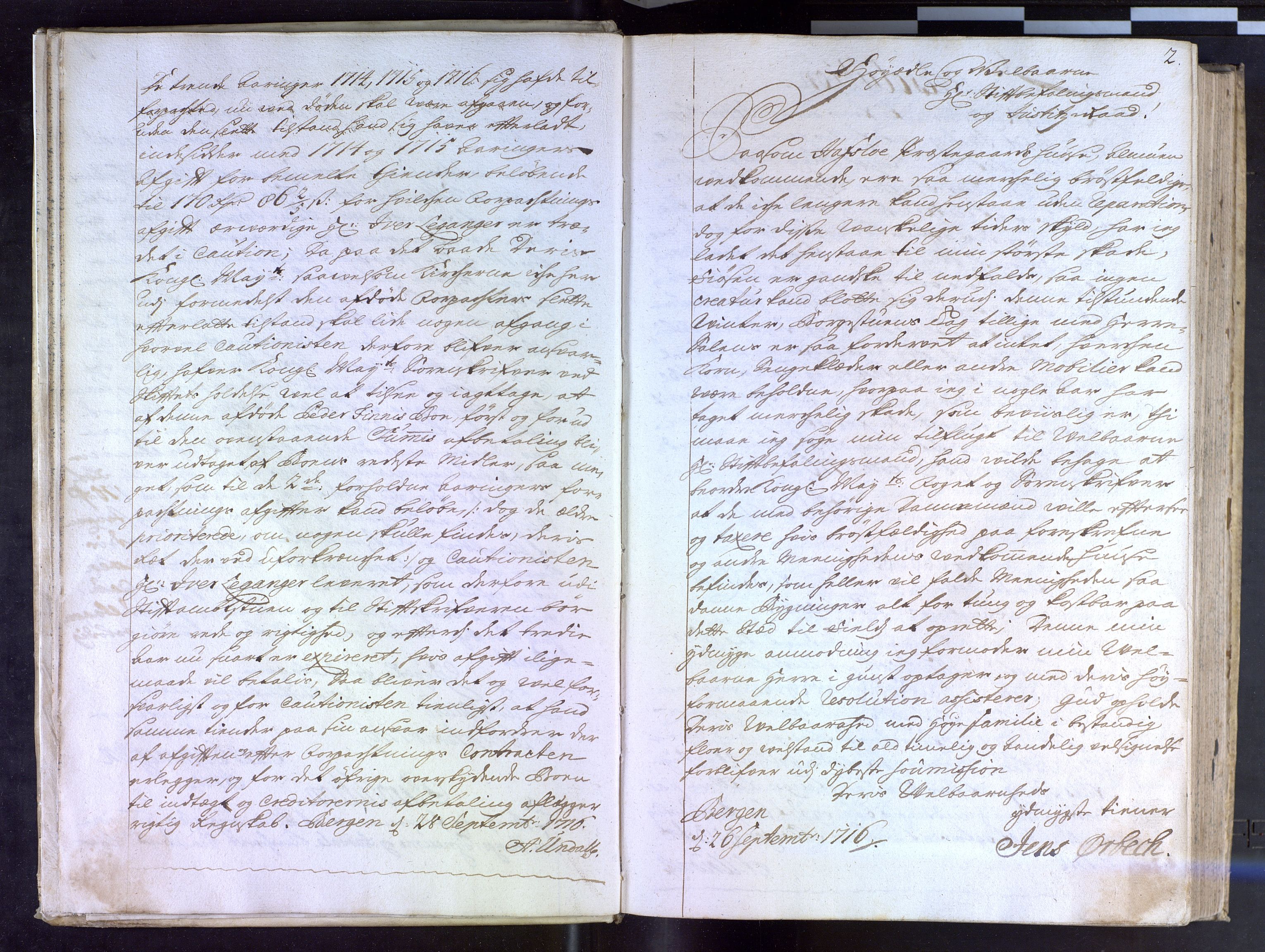 Stiftamtmannen i Bergen, AV/SAB-A-100006/A/Aa/L0012: Lnr. 11: Resolusjonsbok, 1716-1718