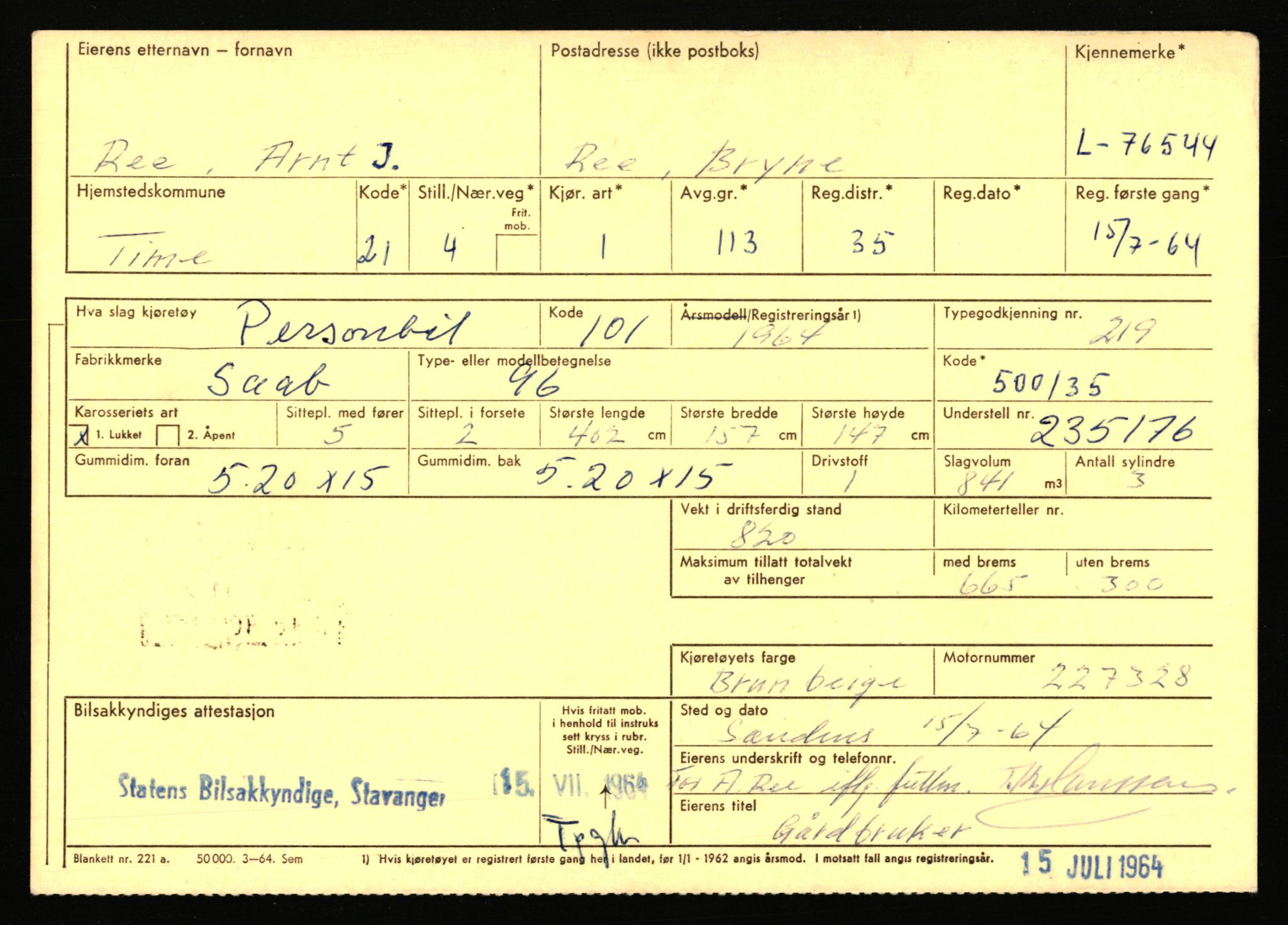 Stavanger trafikkstasjon, AV/SAST-A-101942/0/F/L0068: L-75000 - L-76799, 1930-1971, p. 1867