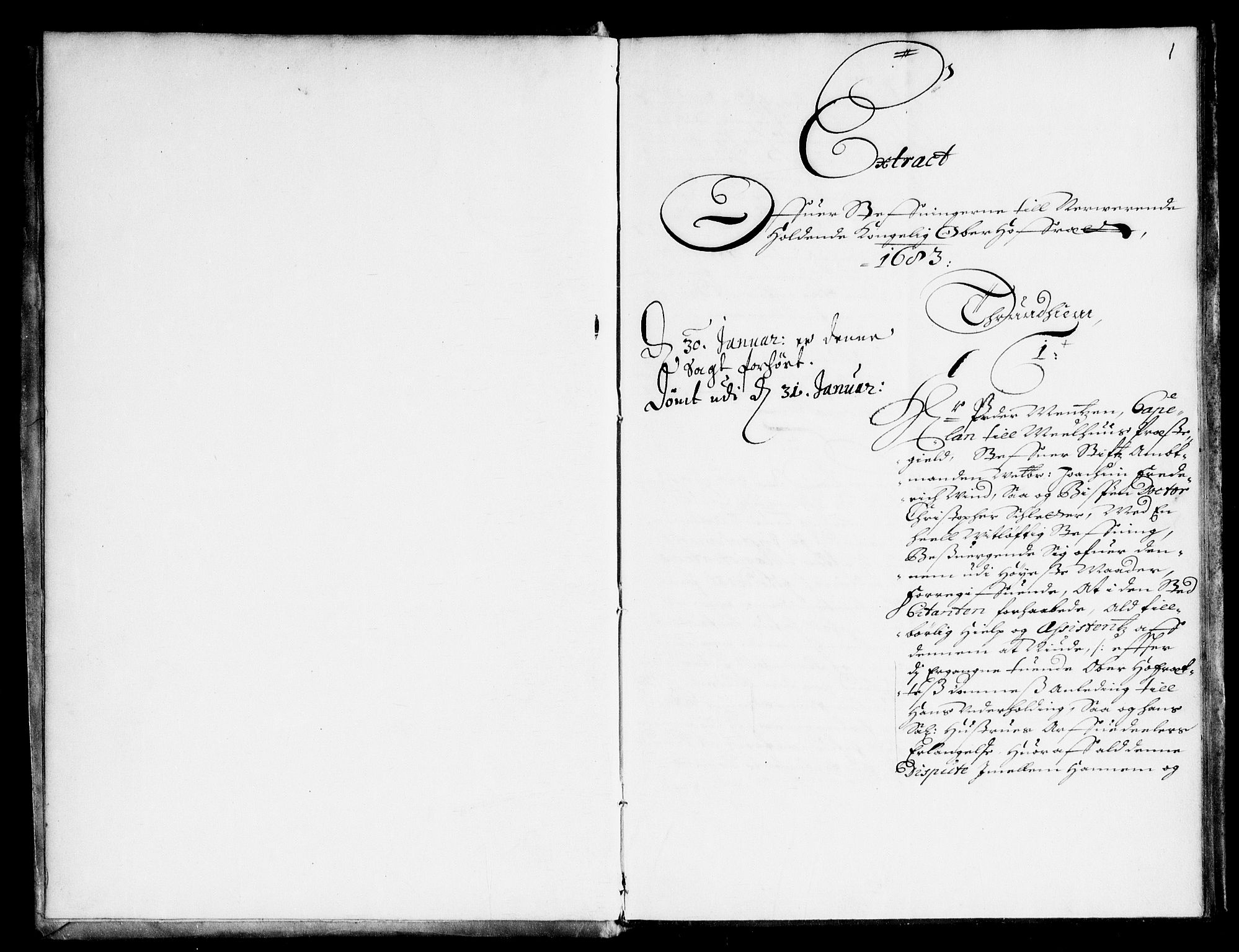 Overhoffretten 1667-1797, AV/RA-EA-2884/Ad/L0245: Ekstraktprotokoll, 1683, p. 0-1