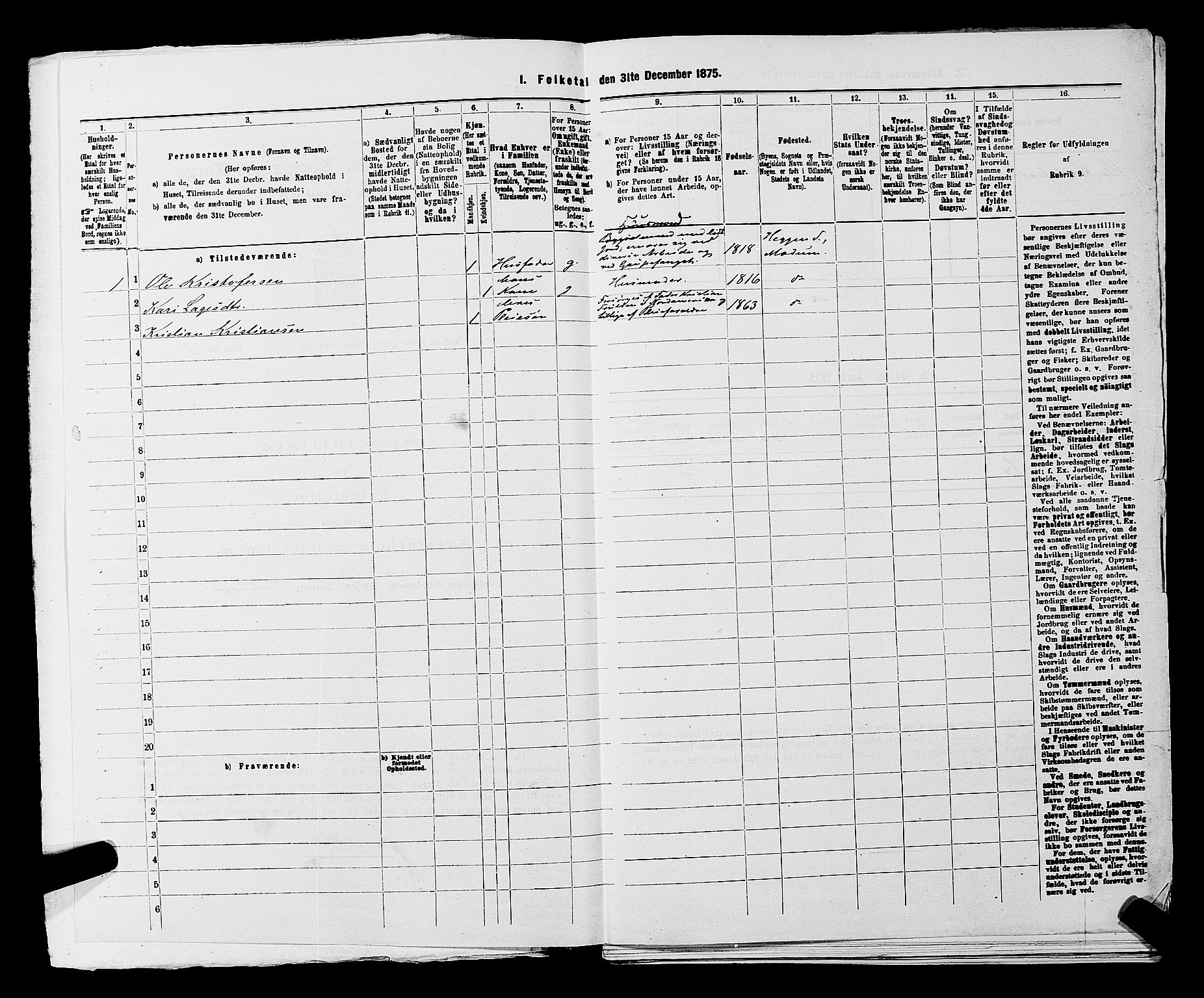 SAKO, 1875 census for 0623P Modum, 1875, p. 430