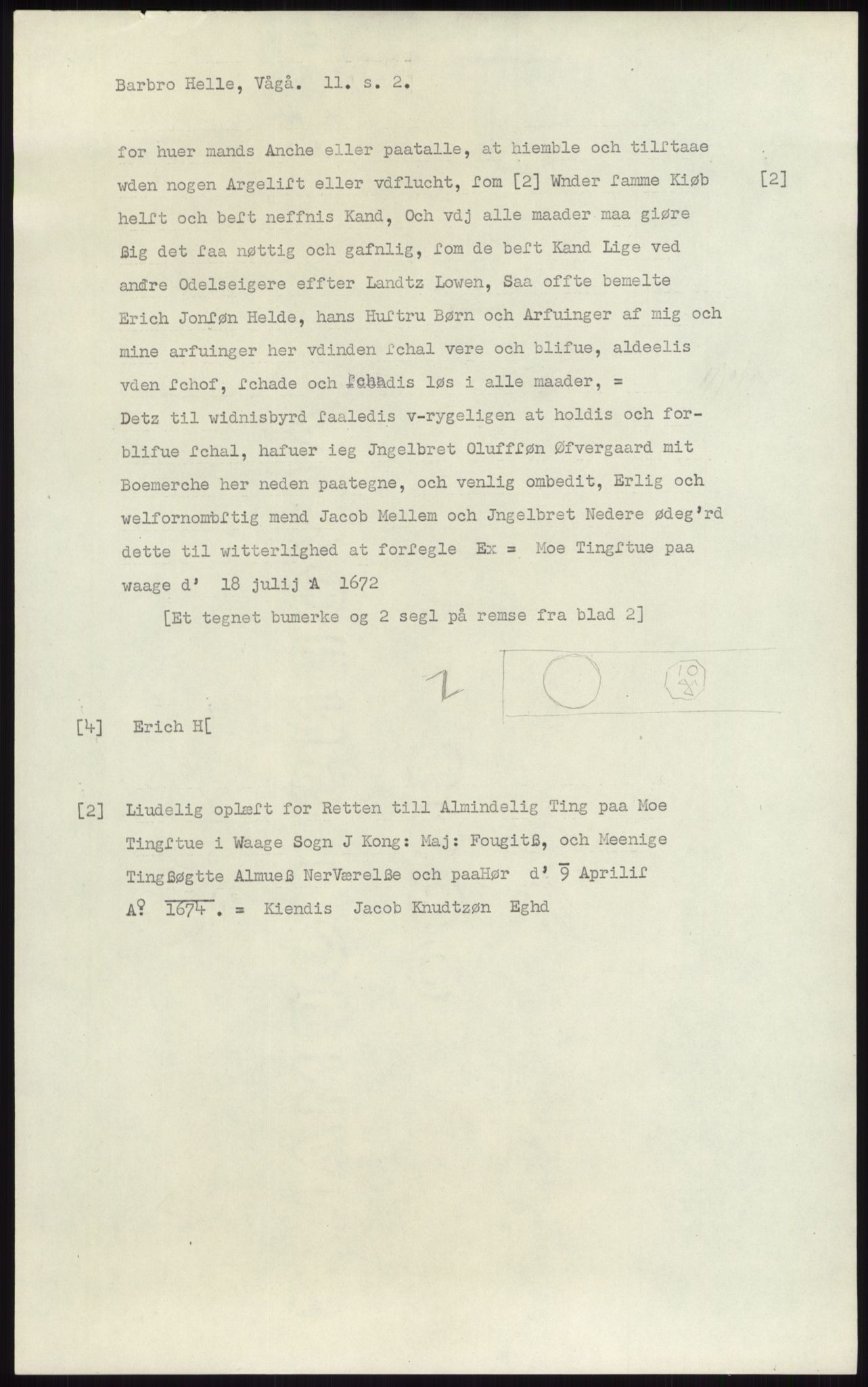 Samlinger til kildeutgivelse, Diplomavskriftsamlingen, AV/RA-EA-4053/H/Ha, p. 2921