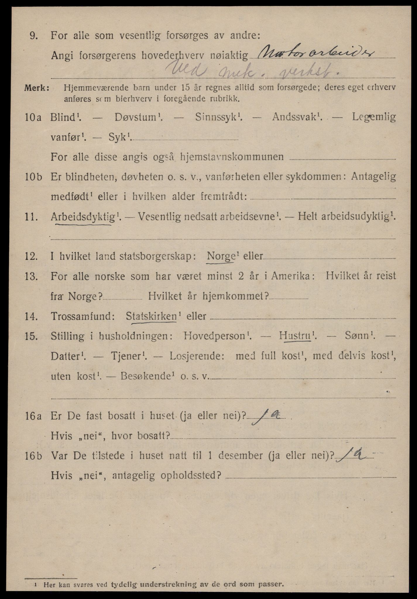 SAT, 1920 census for Molde, 1920, p. 5156