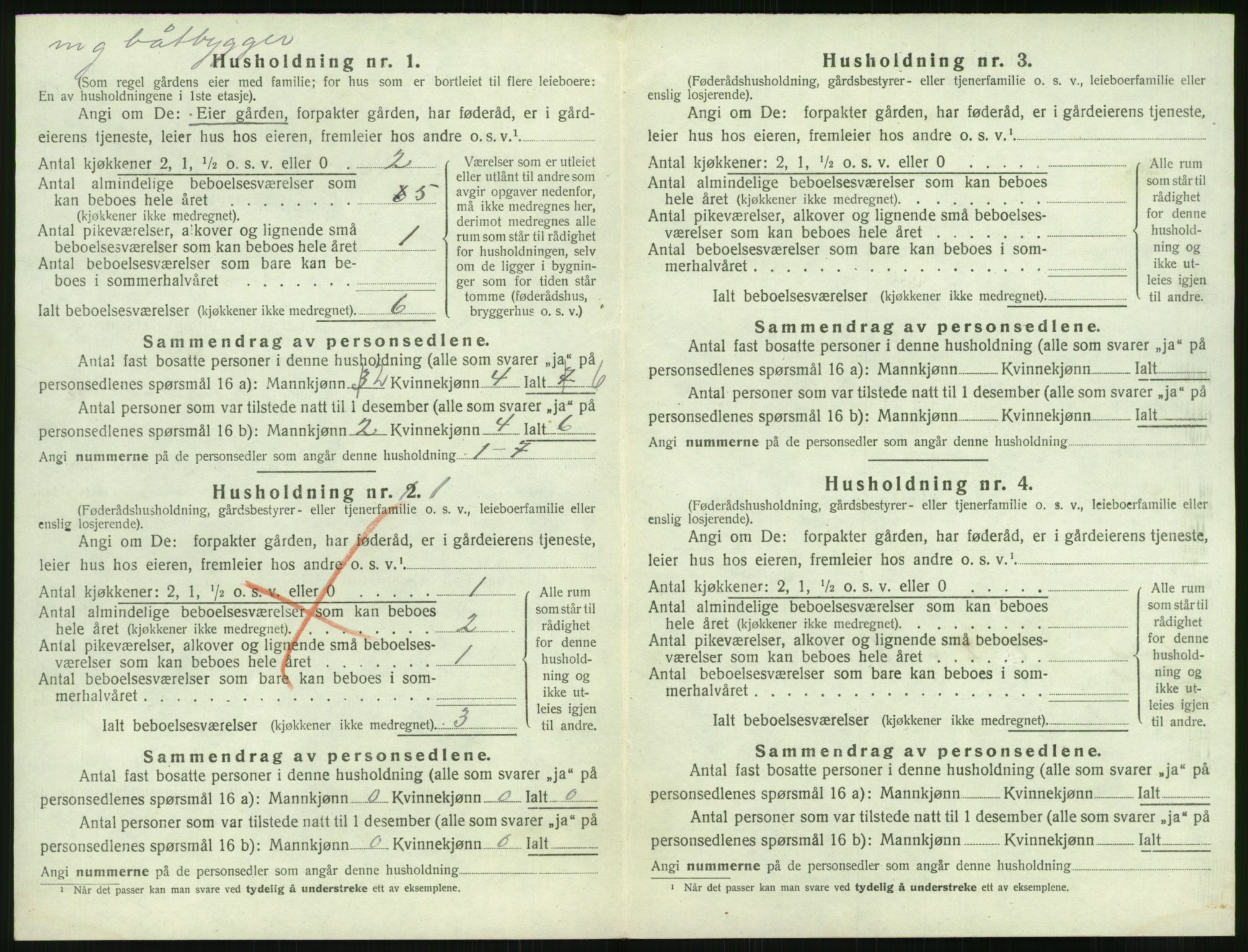 SAK, 1920 census for Fjære, 1920, p. 1838