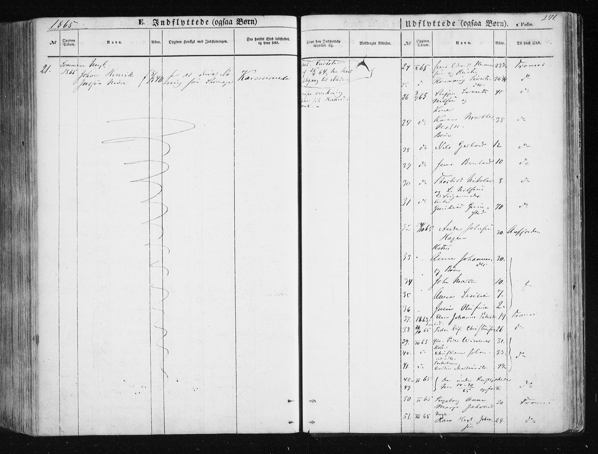 Tromsøysund sokneprestkontor, SATØ/S-1304/G/Ga/L0001kirke: Parish register (official) no. 1, 1856-1867, p. 271