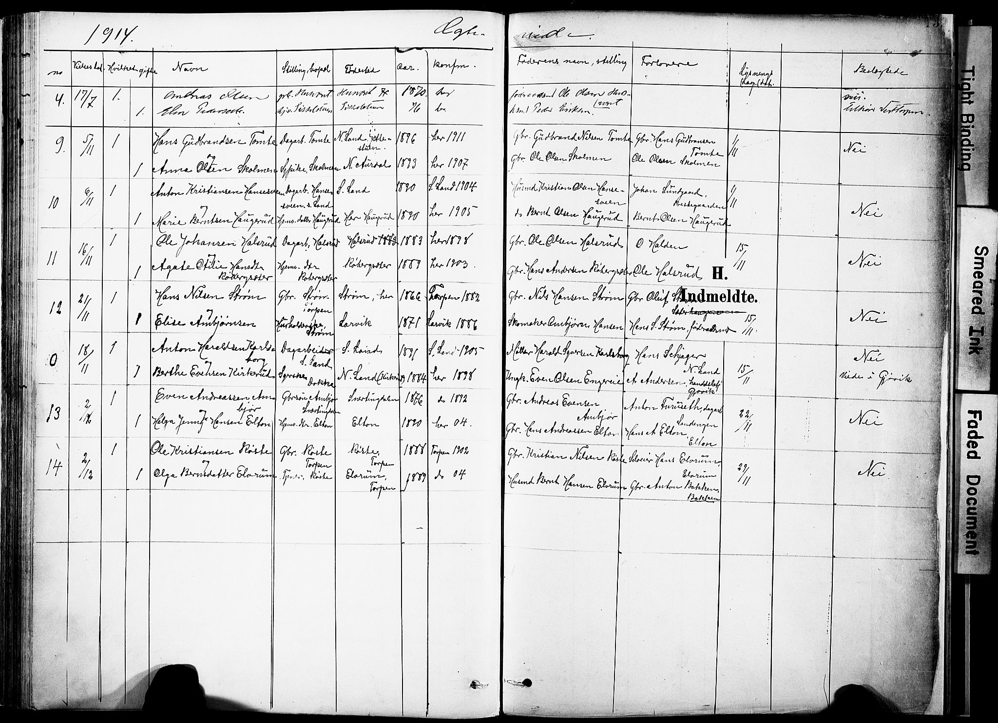 Nordre Land prestekontor, SAH/PREST-124/H/Ha/Haa/L0006: Parish register (official) no. 6, 1897-1914, p. 132