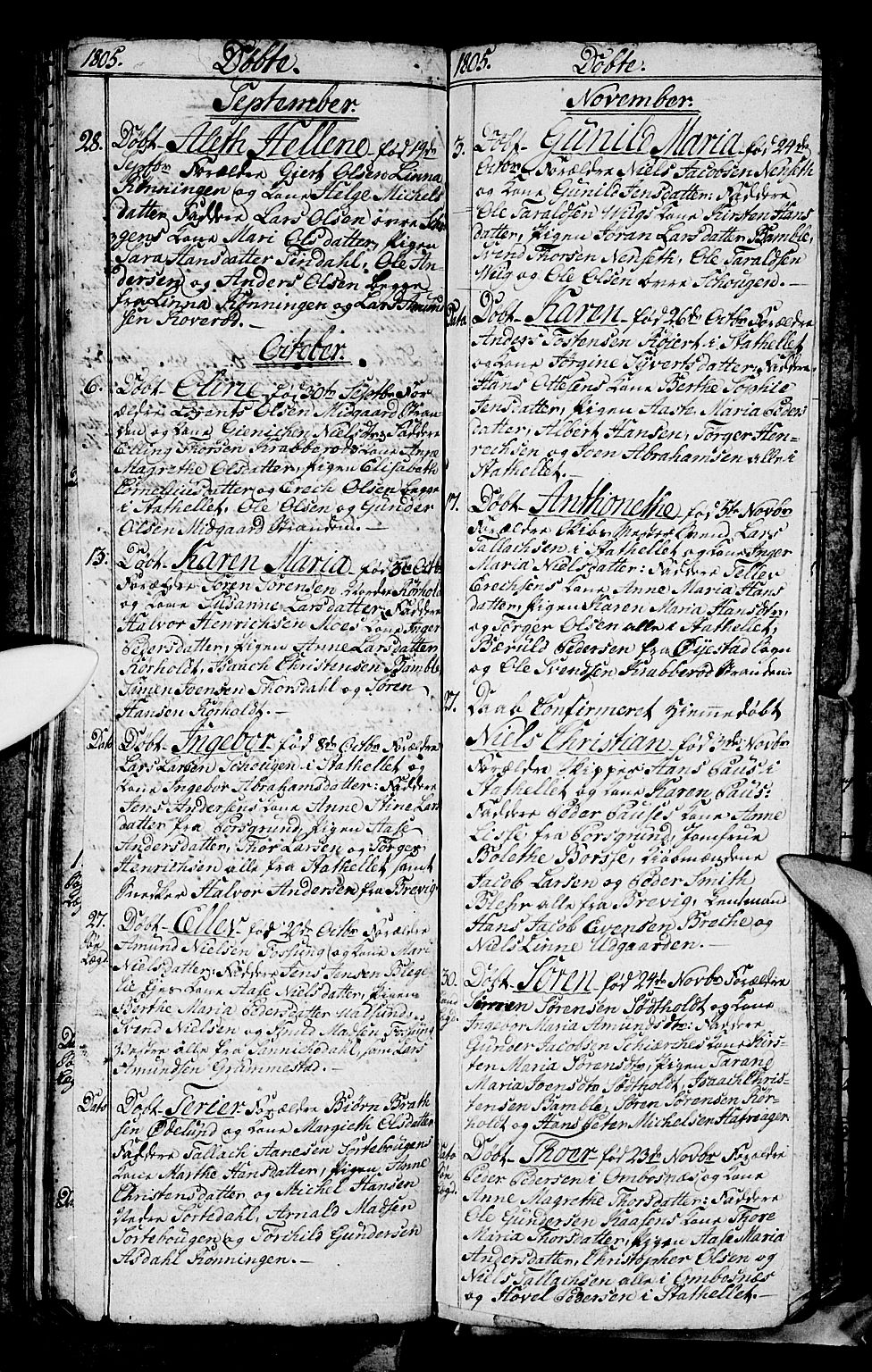 Bamble kirkebøker, SAKO/A-253/G/Ga/L0003: Parish register (copy) no. I 3, 1802-1807