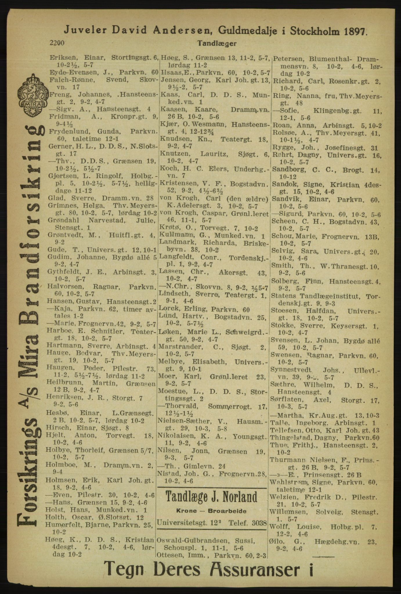 Kristiania/Oslo adressebok, PUBL/-, 1918, p. 2353