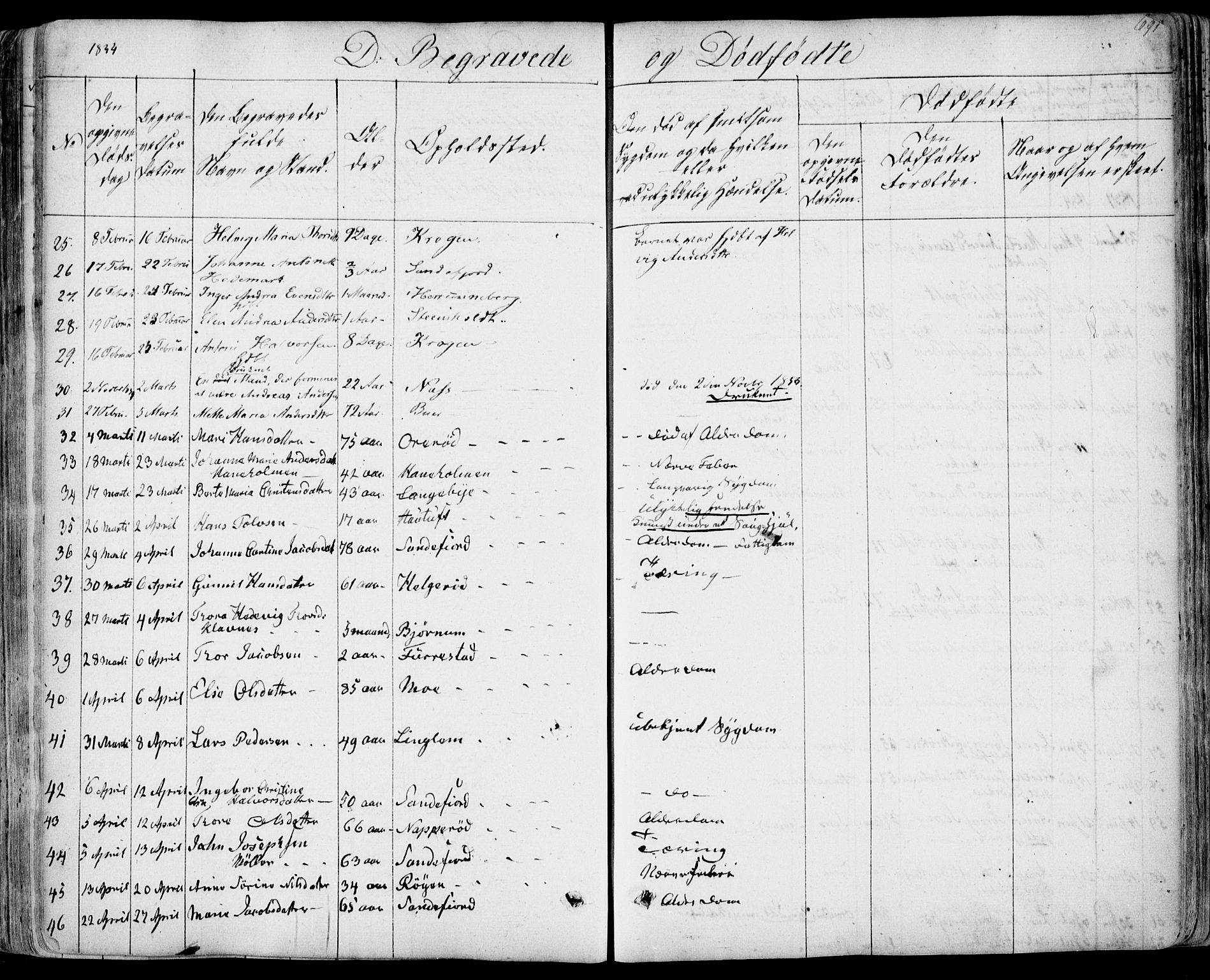 Sandar kirkebøker, SAKO/A-243/F/Fa/L0005: Parish register (official) no. 5, 1832-1847, p. 690-691