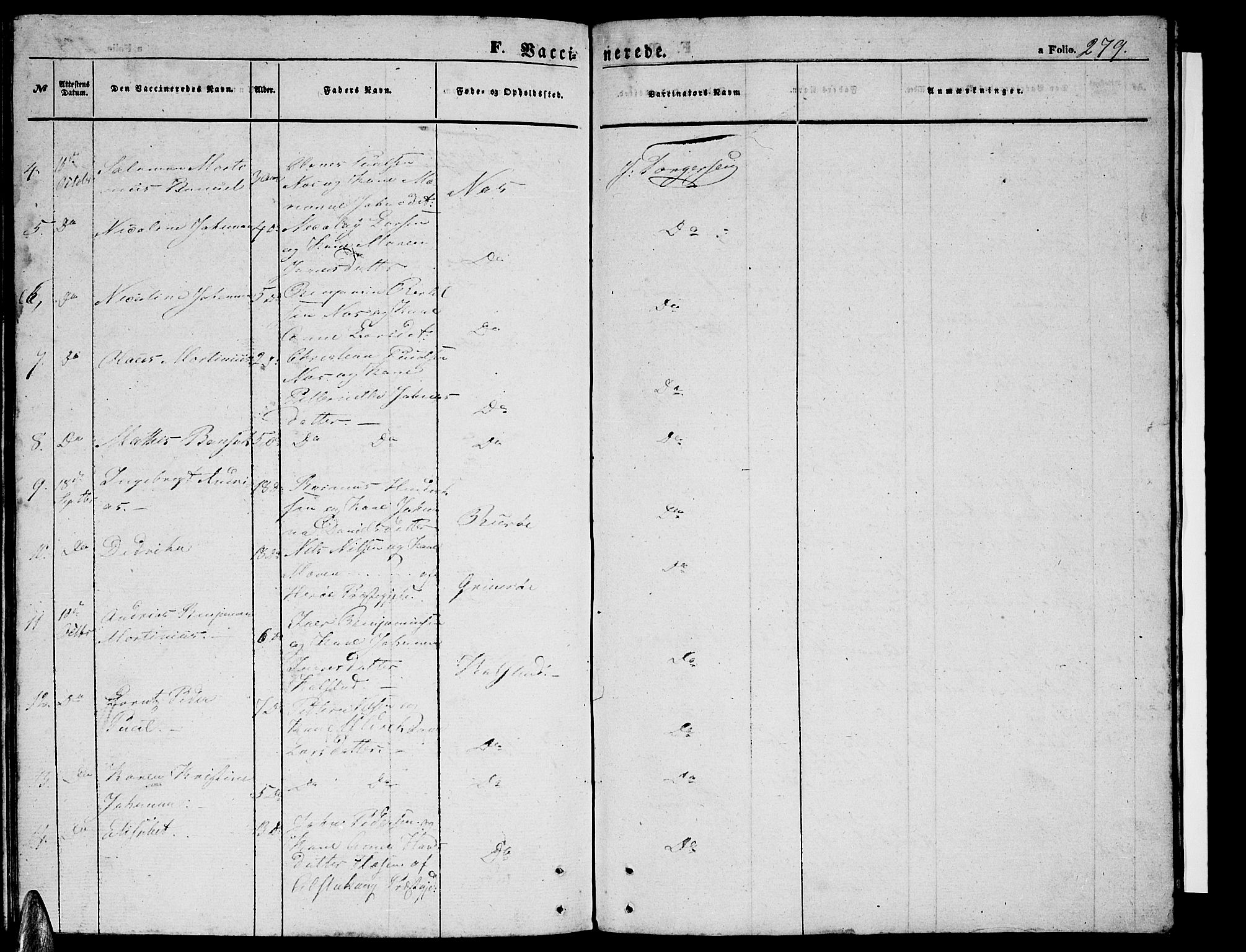 Ministerialprotokoller, klokkerbøker og fødselsregistre - Nordland, AV/SAT-A-1459/816/L0251: Parish register (copy) no. 816C01, 1852-1870, p. 279