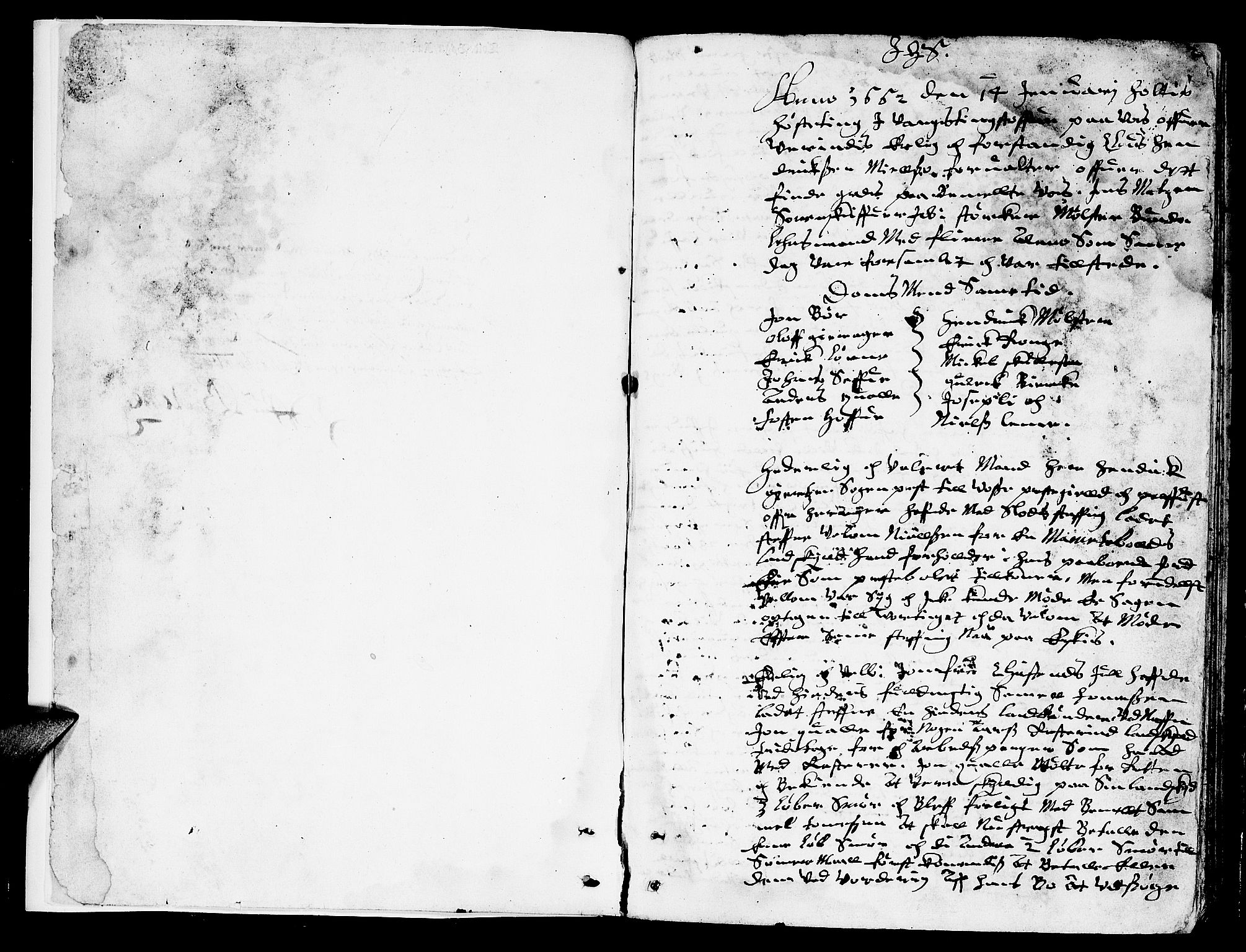 Hardanger og Voss sorenskriveri, SAB/A-2501/1/1A/1Ab/L0003: Tingbok for Voss, 1662-1663, p. 1b-2a