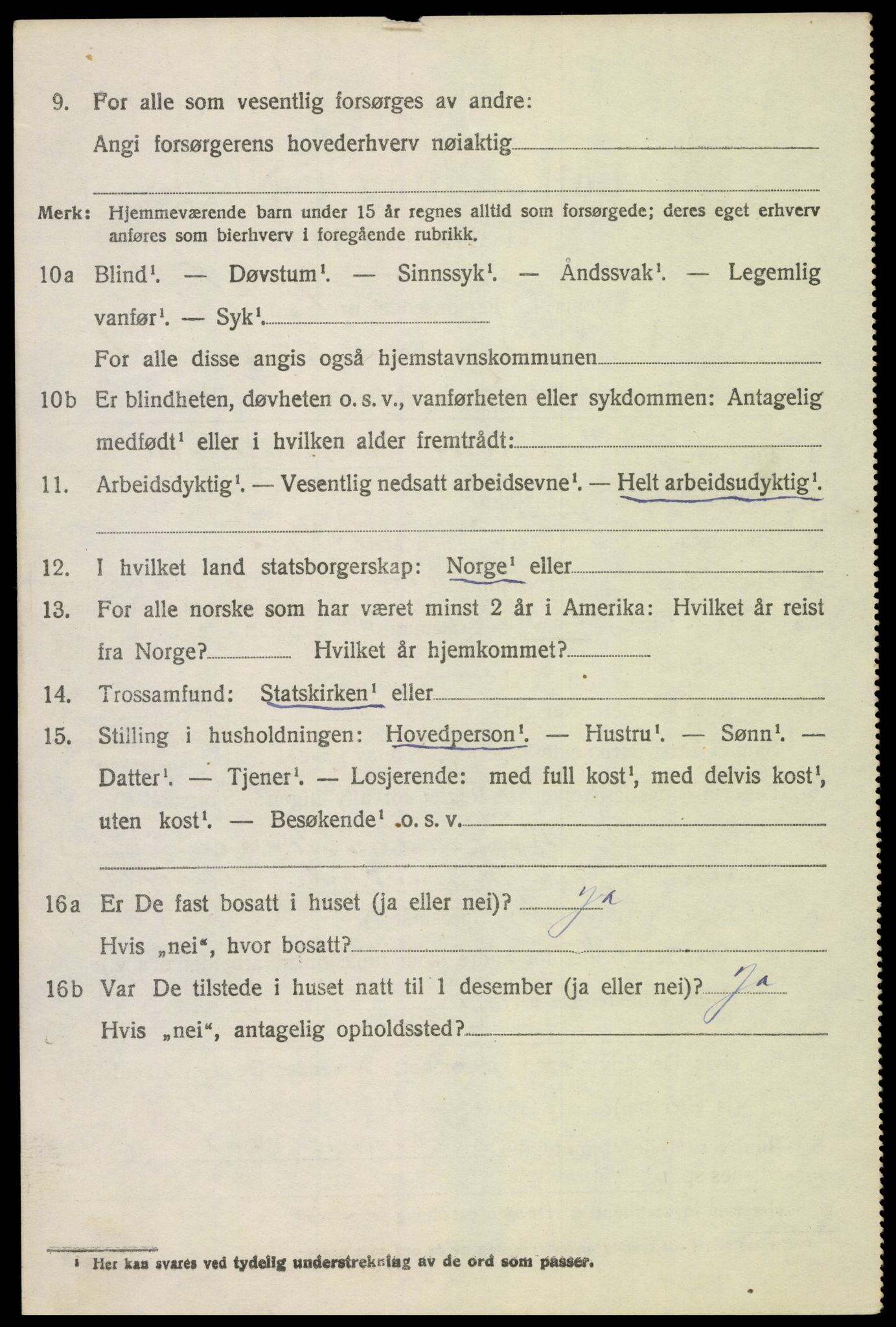 SAH, 1920 census for Biri, 1920, p. 2024