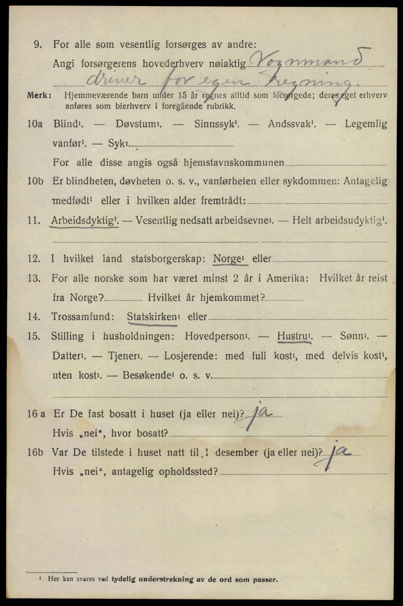 SAO, 1920 census for Lørenskog, 1920, p. 1081