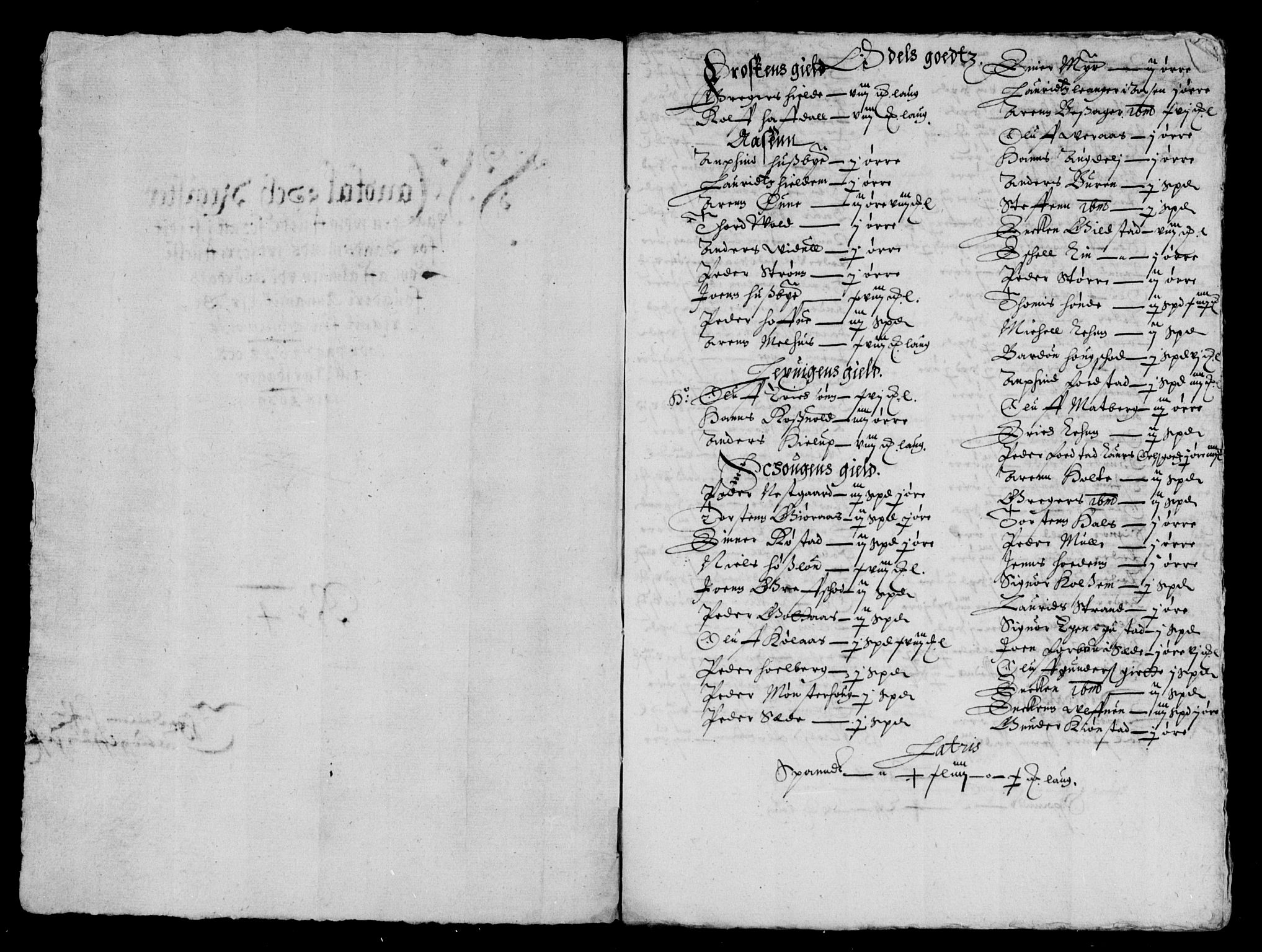 Rentekammeret inntil 1814, Reviderte regnskaper, Lensregnskaper, AV/RA-EA-5023/R/Rb/Rbw/L0065: Trondheim len, 1638-1640