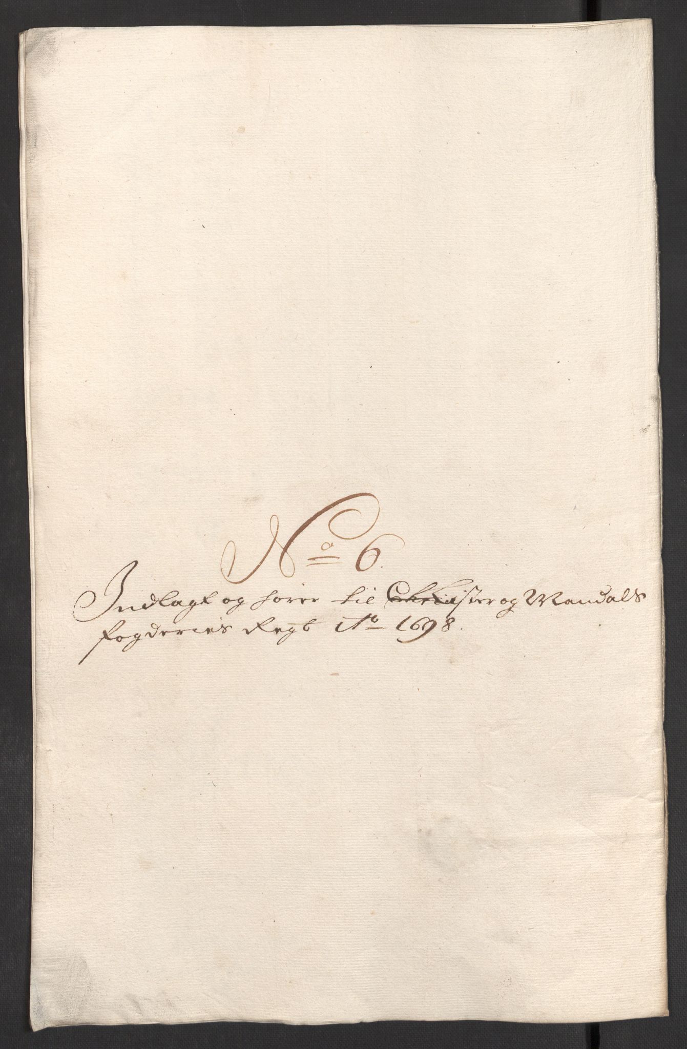 Rentekammeret inntil 1814, Reviderte regnskaper, Fogderegnskap, RA/EA-4092/R43/L2547: Fogderegnskap Lista og Mandal, 1698-1699, p. 52