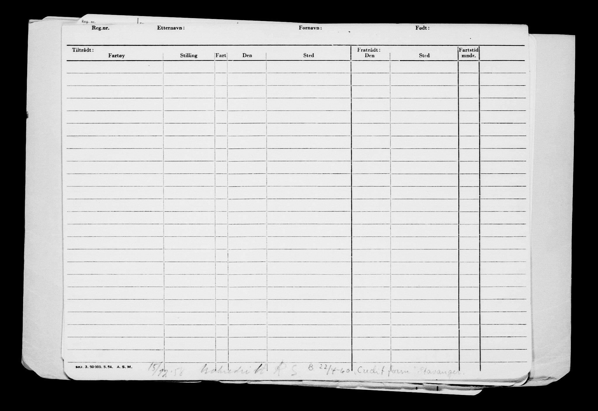 Direktoratet for sjømenn, RA/S-3545/G/Gb/L0192: Hovedkort, 1921, p. 356