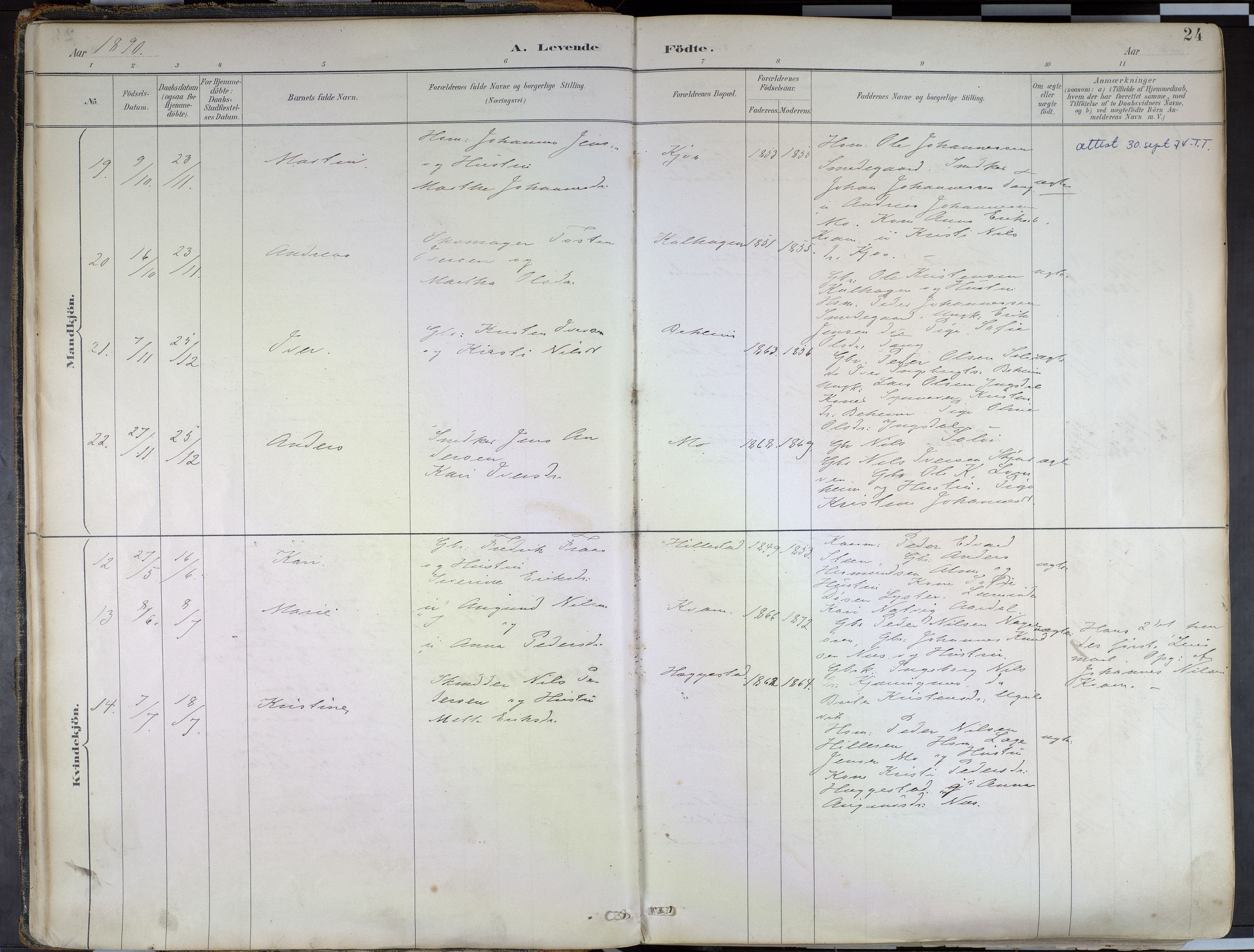 Hafslo sokneprestembete, AV/SAB-A-80301/H/Haa/Haab/L0001: Parish register (official) no. B 1, 1886-1945, p. 24