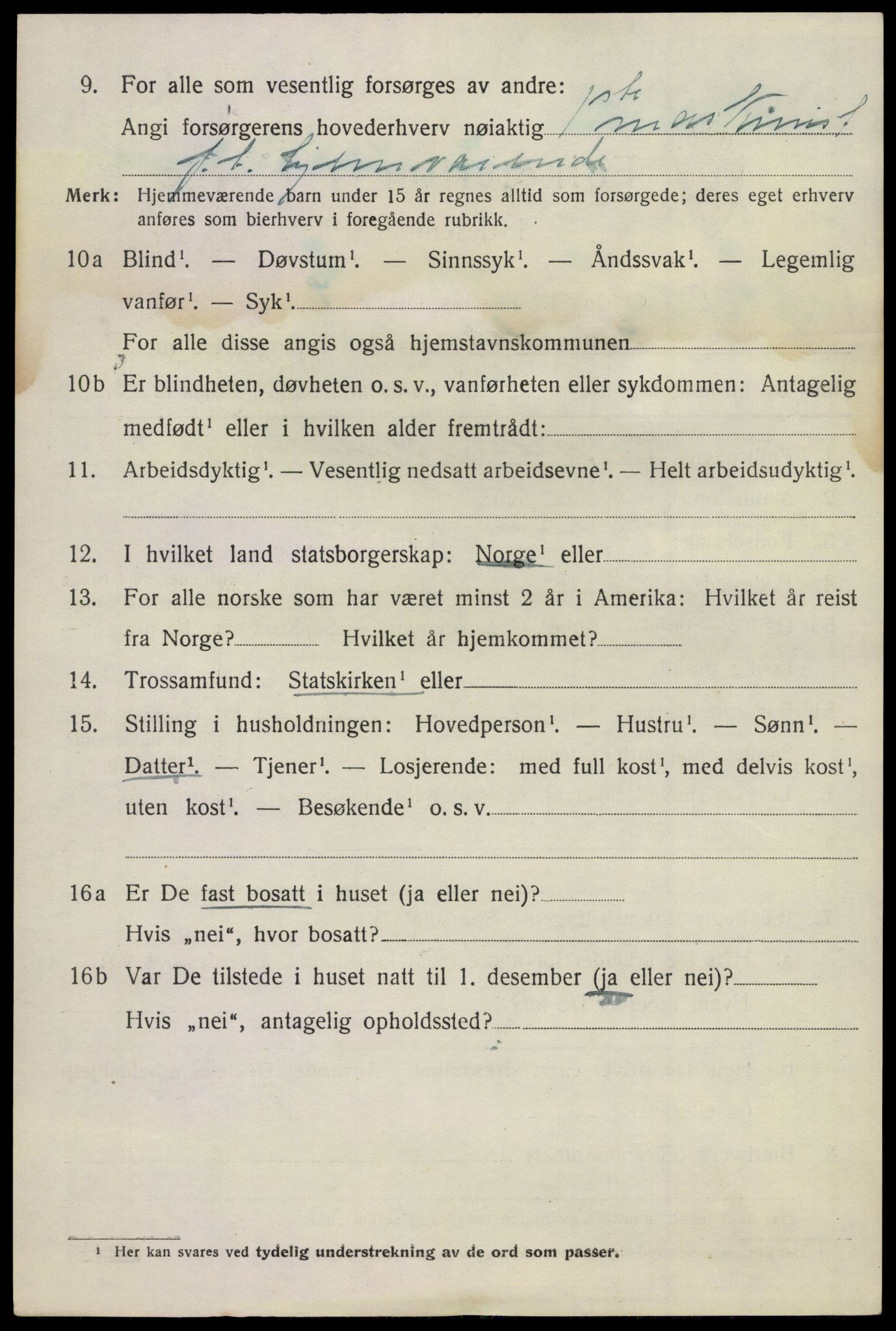 SAKO, 1920 census for Sandeherred, 1920, p. 19777