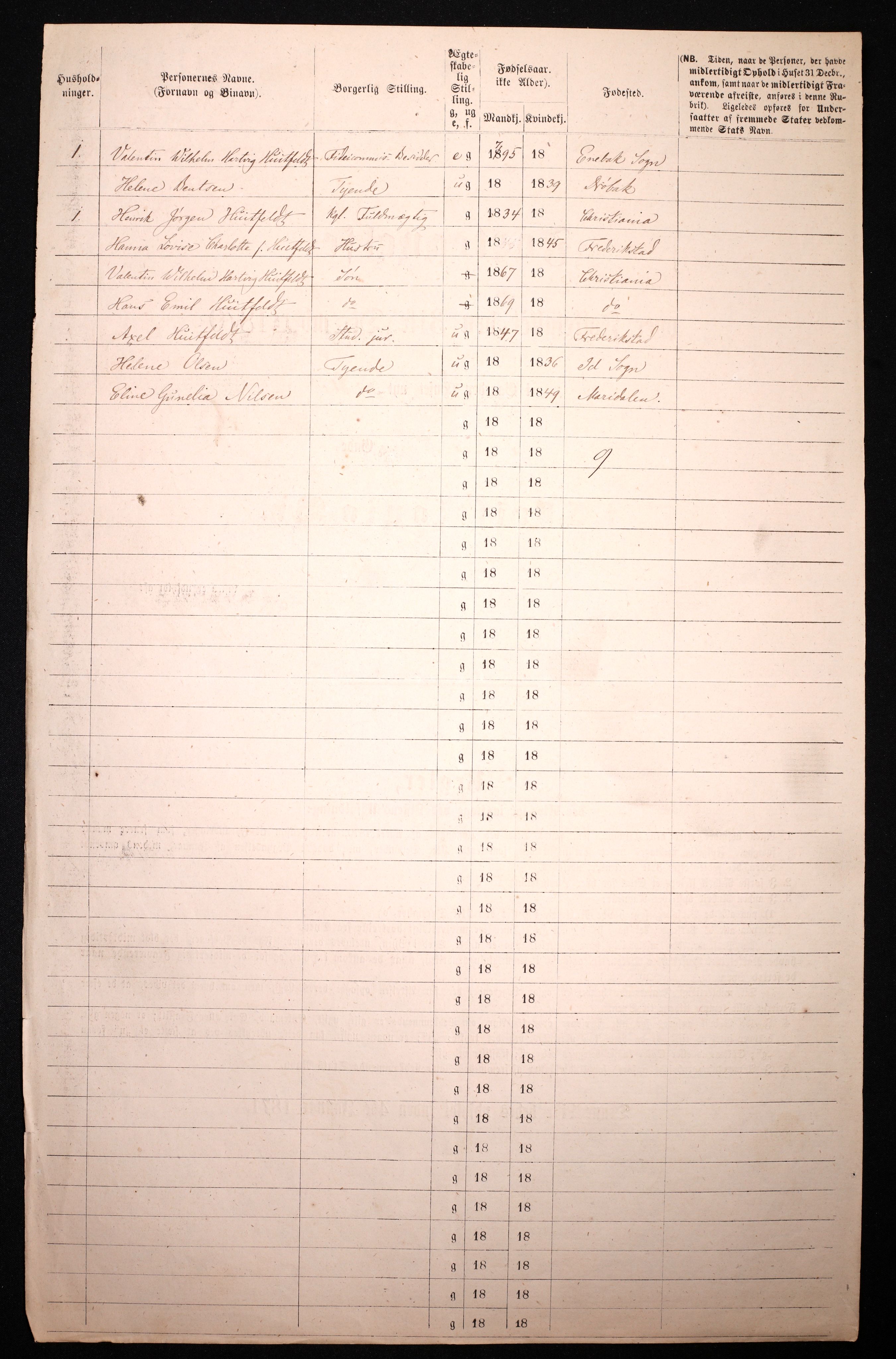 RA, 1870 census for 0301 Kristiania, 1870, p. 2726