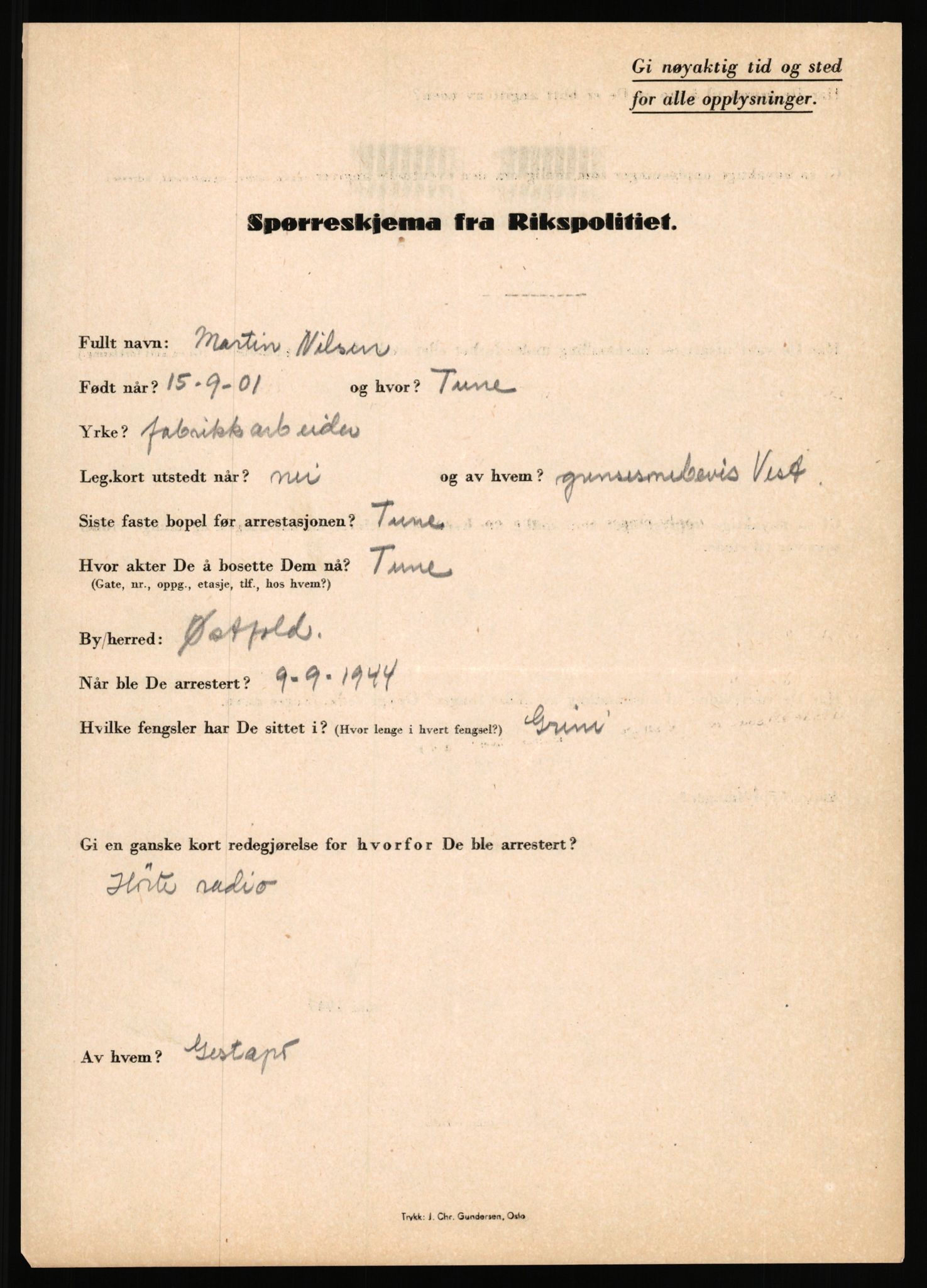 Rikspolitisjefen, AV/RA-S-1560/L/L0012: Mogensen, Øivind - Noraas, Lars, 1940-1945, p. 726