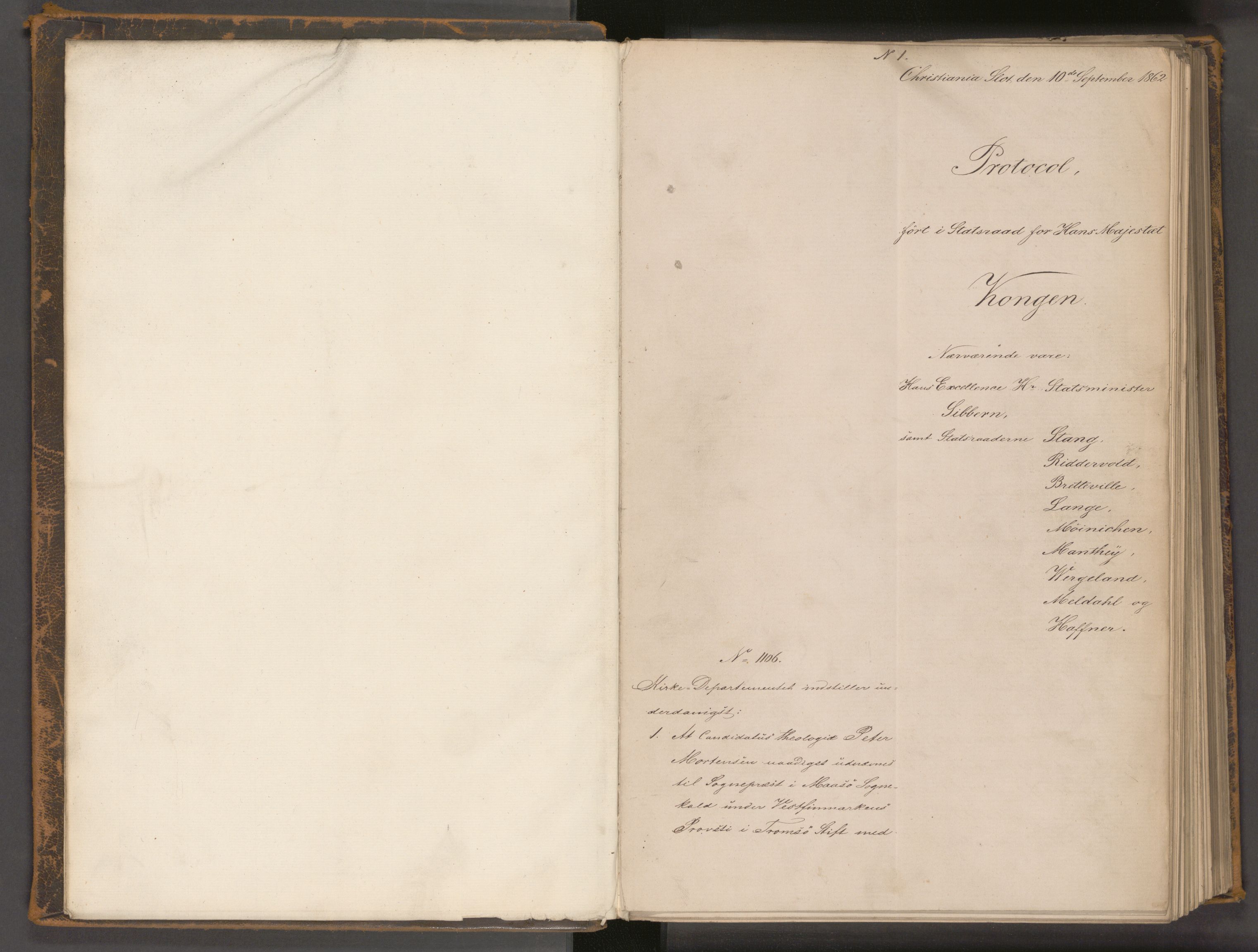 Statsrådssekretariatet, AV/RA-S-1001/A/Ab/L0098: Kgl. res. nr. 1106-1701, 2. halvår, 1862