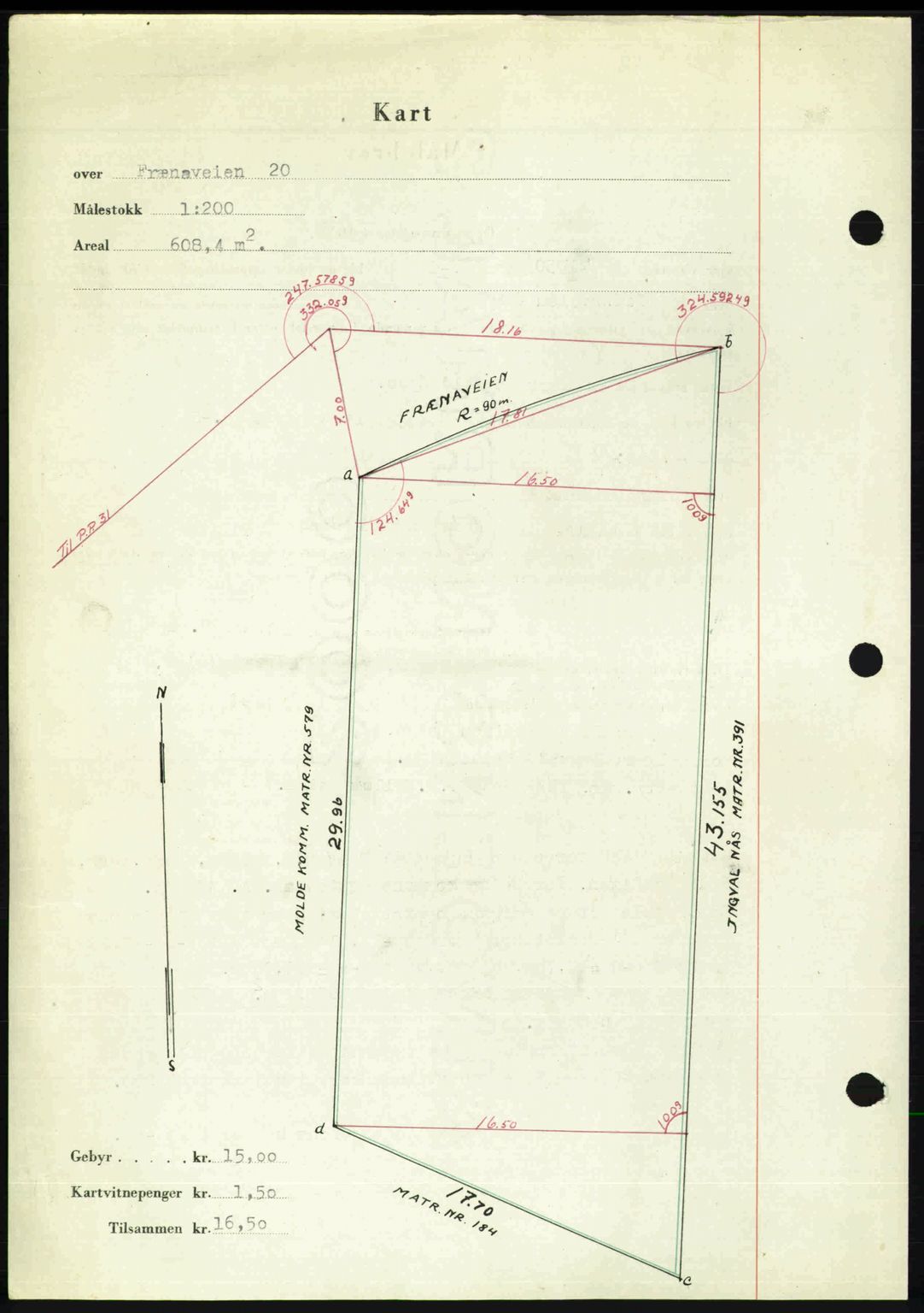 Romsdal sorenskriveri, AV/SAT-A-4149/1/2/2C: Mortgage book no. A34, 1950-1950, Diary no: : 2979/1950