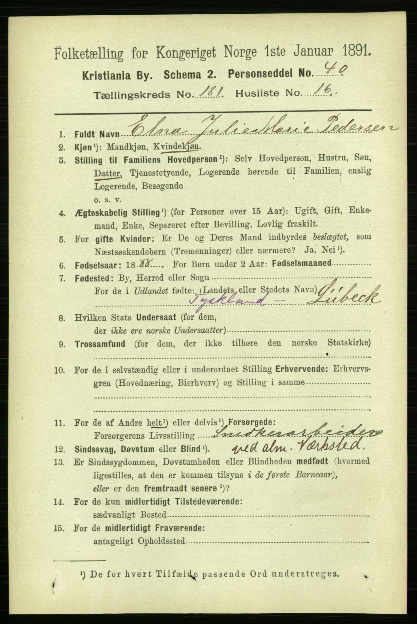 RA, 1891 census for 0301 Kristiania, 1891, p. 108747