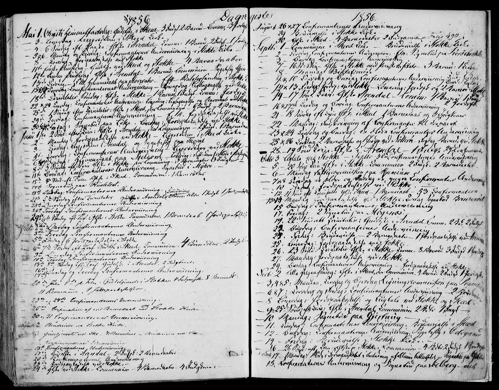 Stokke kirkebøker, AV/SAKO-A-320/F/Fa/L0007: Parish register (official) no. I 7, 1844-1857, p. 490