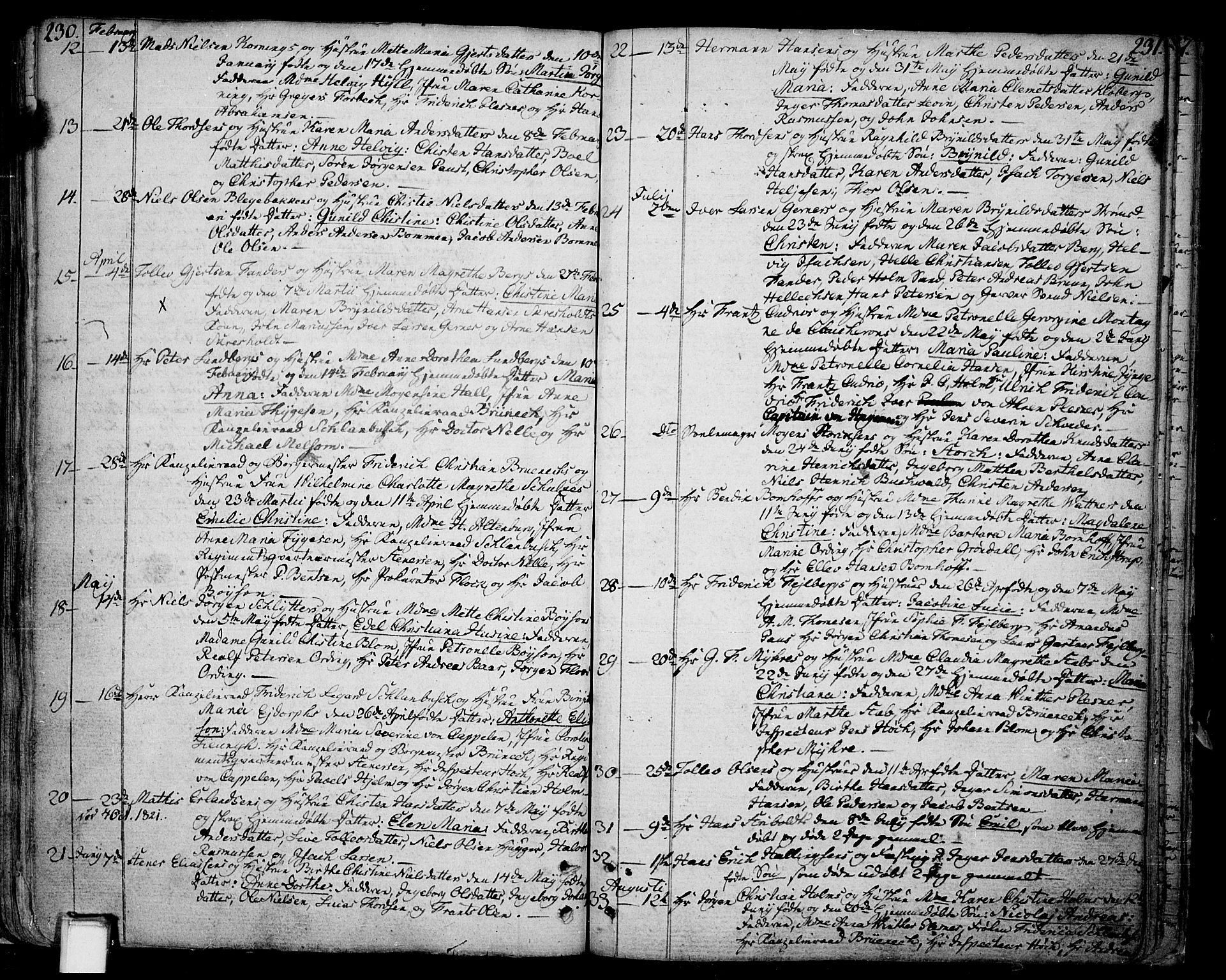 Skien kirkebøker, SAKO/A-302/F/Fa/L0004: Parish register (official) no. 4, 1792-1814, p. 230-231