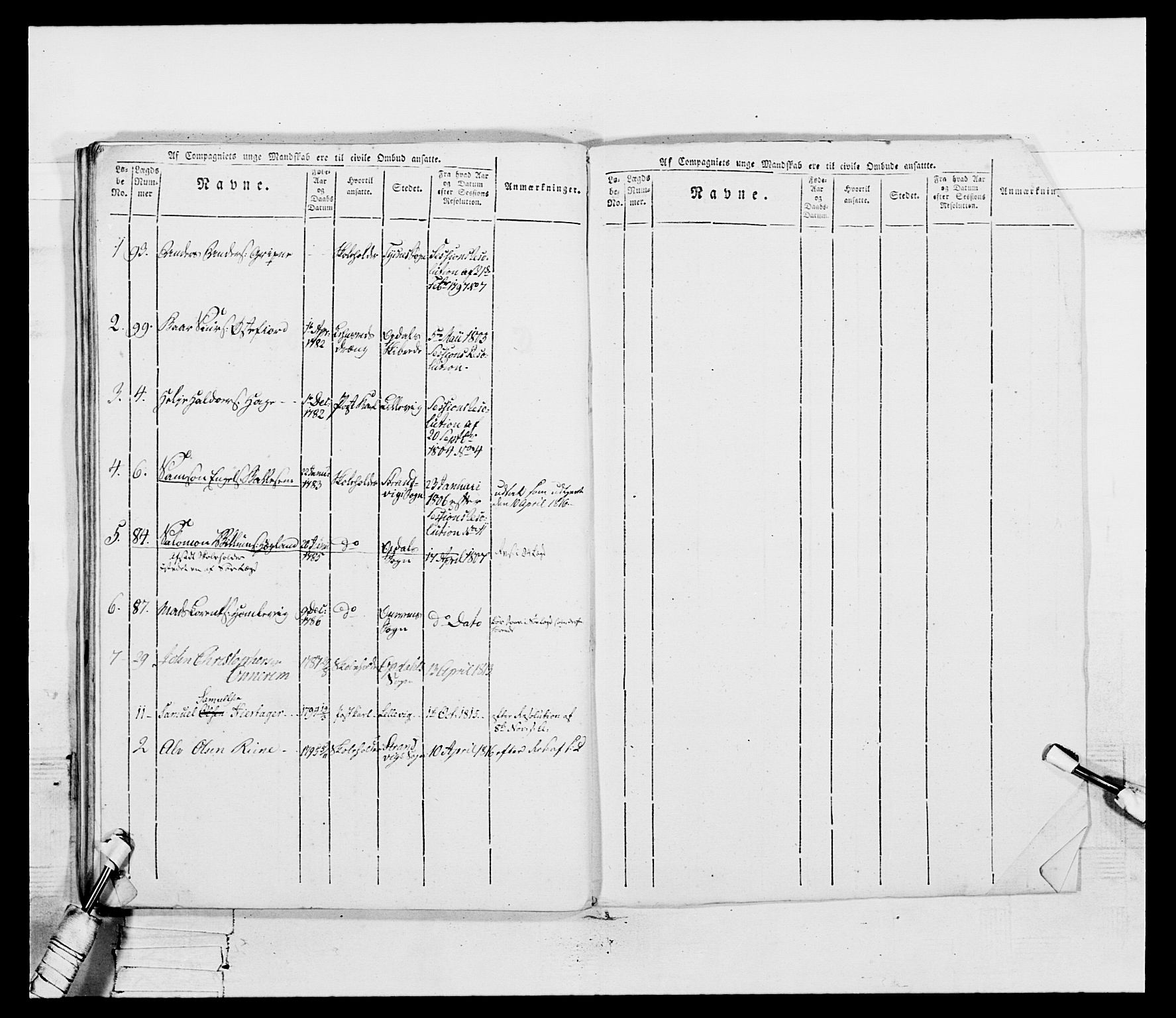 Generalitets- og kommissariatskollegiet, Det kongelige norske kommissariatskollegium, AV/RA-EA-5420/E/Eh/L0099: Bergenhusiske nasjonale infanteriregiment, 1812, p. 175