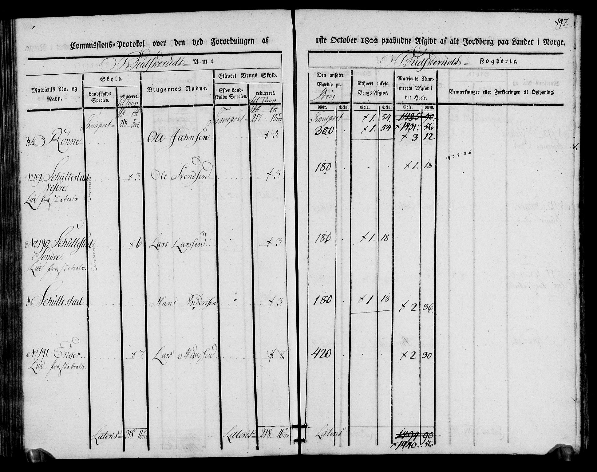 Rentekammeret inntil 1814, Realistisk ordnet avdeling, RA/EA-4070/N/Ne/Nea/L0064: Buskerud fogderi. Kommisjonsprotokoll for Lier prestegjeld, 1803, p. 98