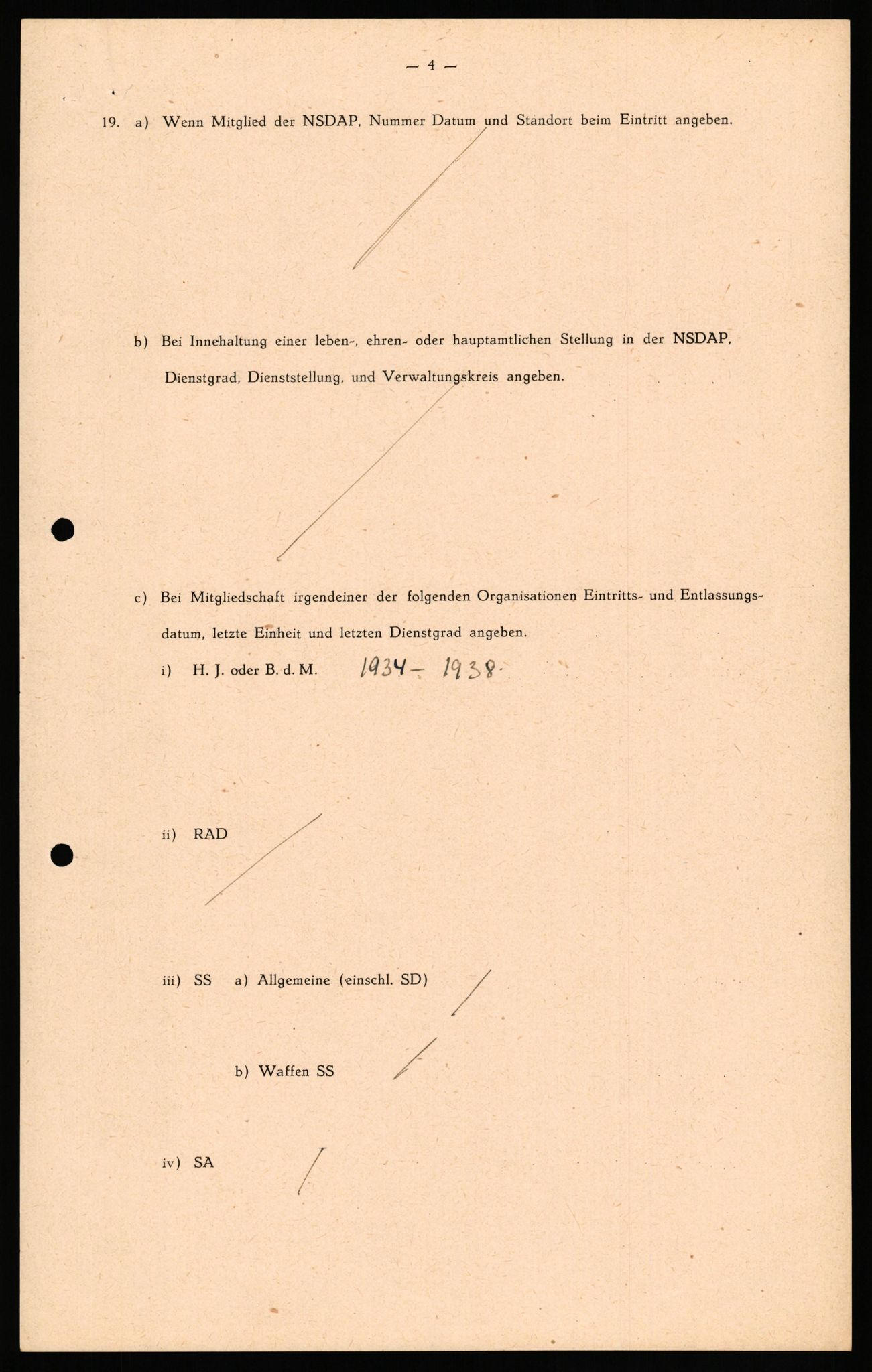 Forsvaret, Forsvarets overkommando II, RA/RAFA-3915/D/Db/L0034: CI Questionaires. Tyske okkupasjonsstyrker i Norge. Tyskere., 1945-1946, p. 352