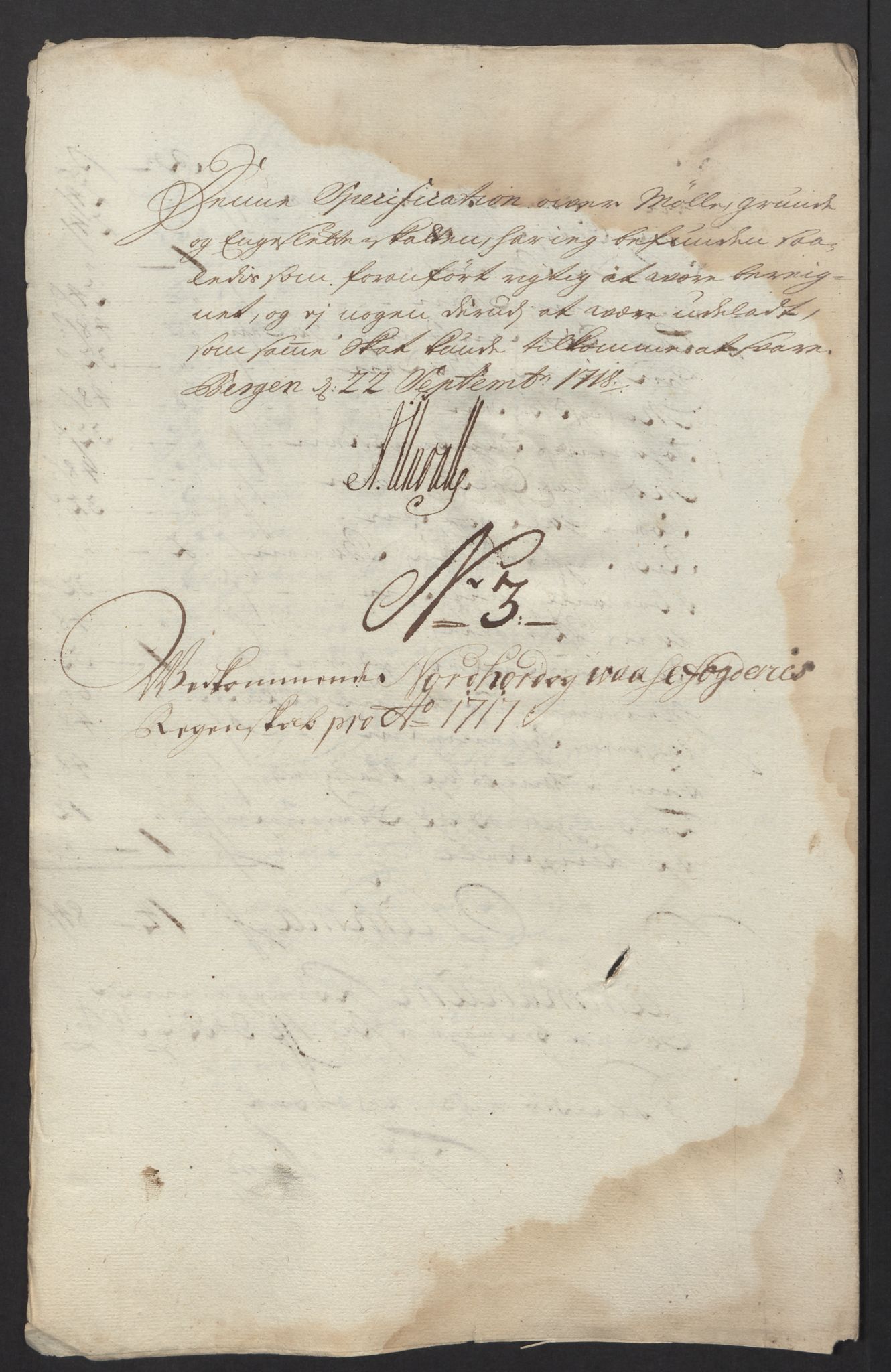 Rentekammeret inntil 1814, Reviderte regnskaper, Fogderegnskap, AV/RA-EA-4092/R51/L3201: Fogderegnskap Nordhordland og Voss, 1717, p. 37