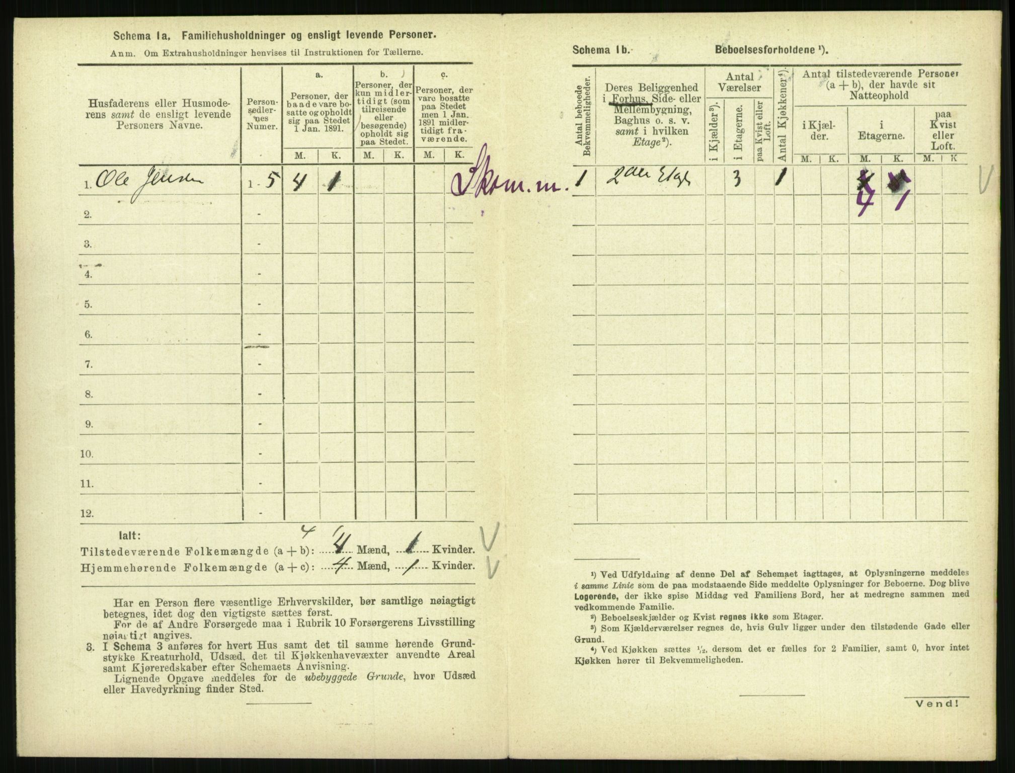 RA, 1891 census for 0801 Kragerø, 1891, p. 521