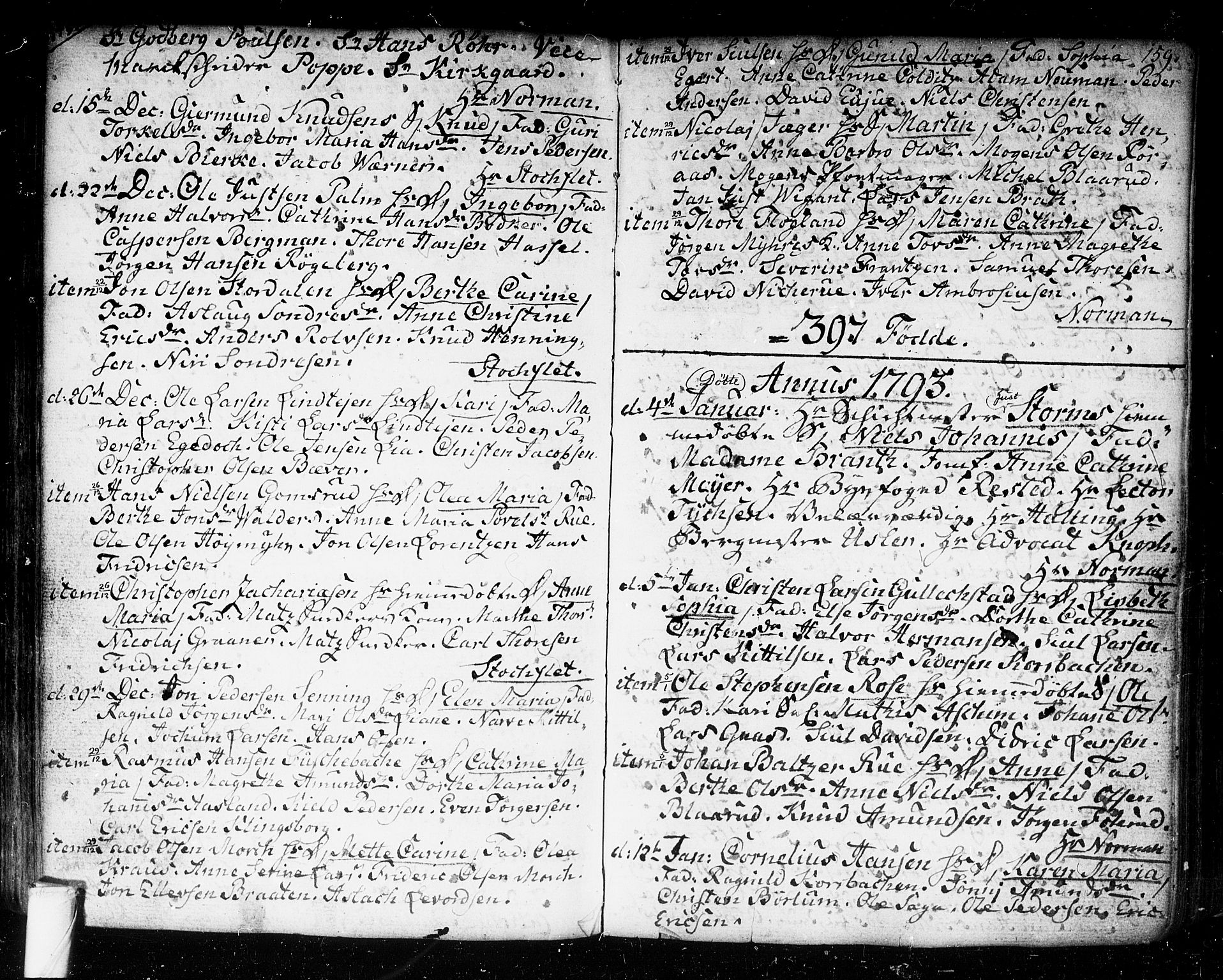 Kongsberg kirkebøker, AV/SAKO-A-22/F/Fa/L0006: Parish register (official) no. I 6, 1783-1797, p. 159