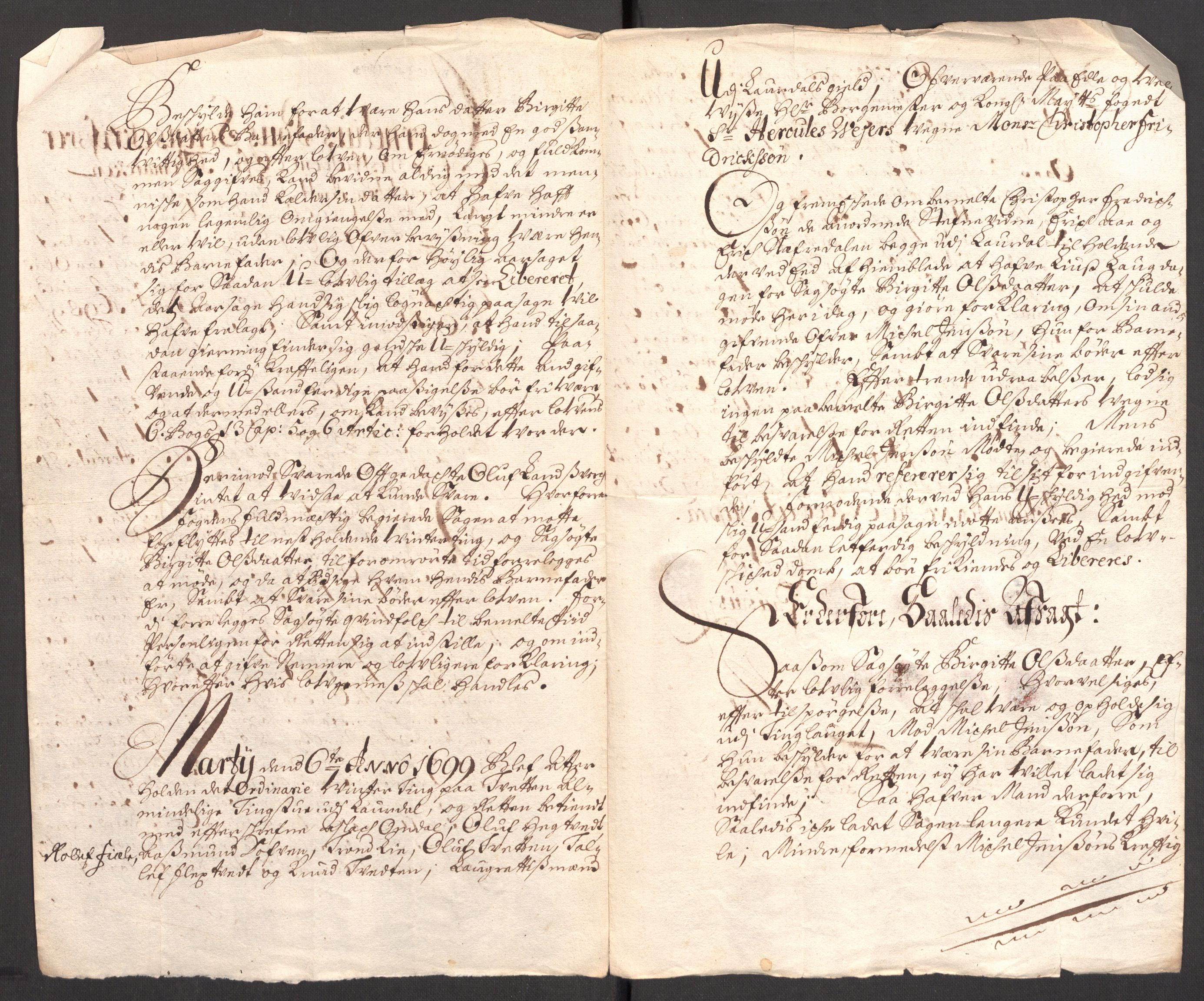 Rentekammeret inntil 1814, Reviderte regnskaper, Fogderegnskap, AV/RA-EA-4092/R36/L2102: Fogderegnskap Øvre og Nedre Telemark og Bamble, 1699, p. 91