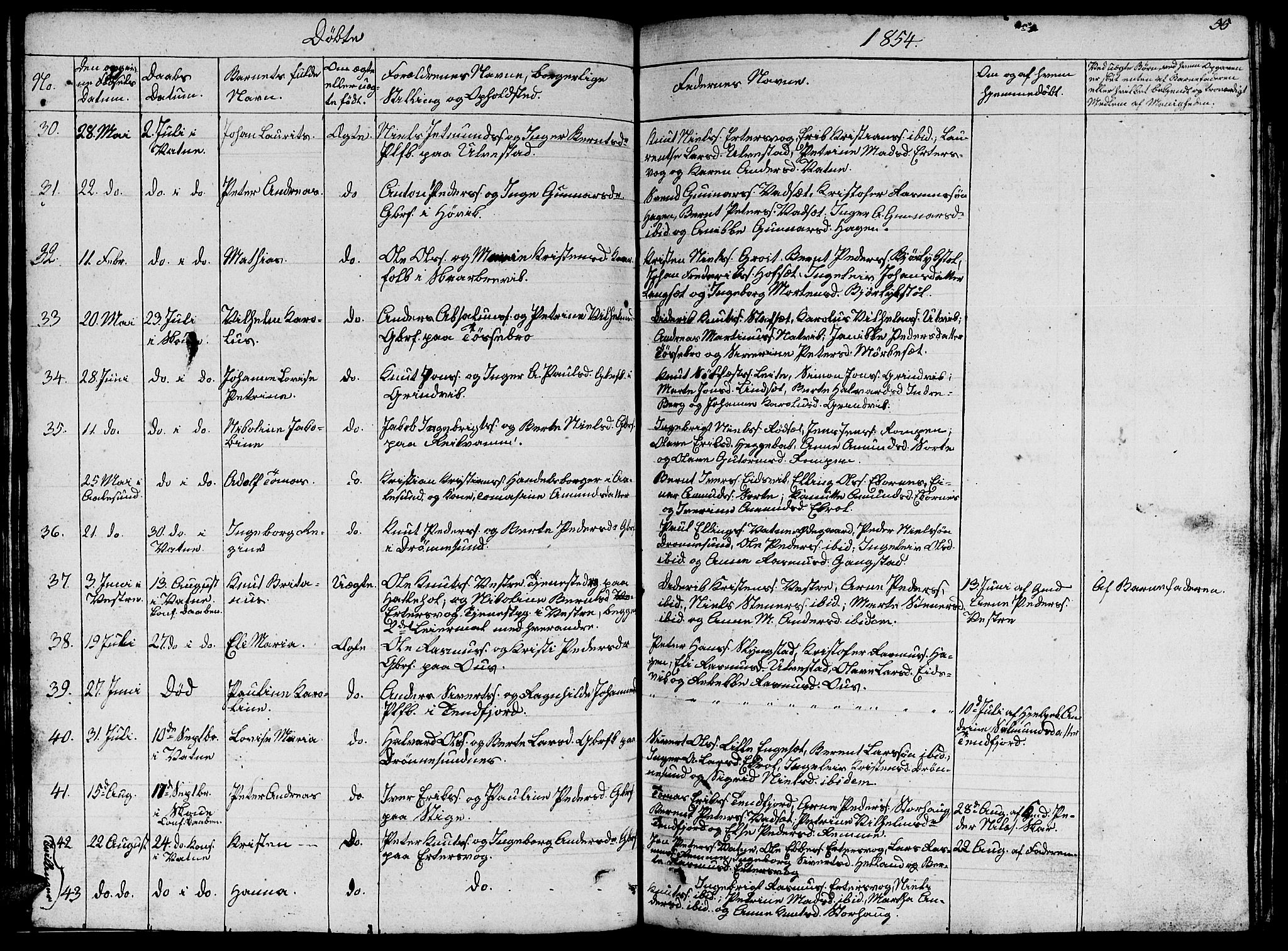 Ministerialprotokoller, klokkerbøker og fødselsregistre - Møre og Romsdal, AV/SAT-A-1454/524/L0362: Parish register (copy) no. 524C03, 1840-1854, p. 55