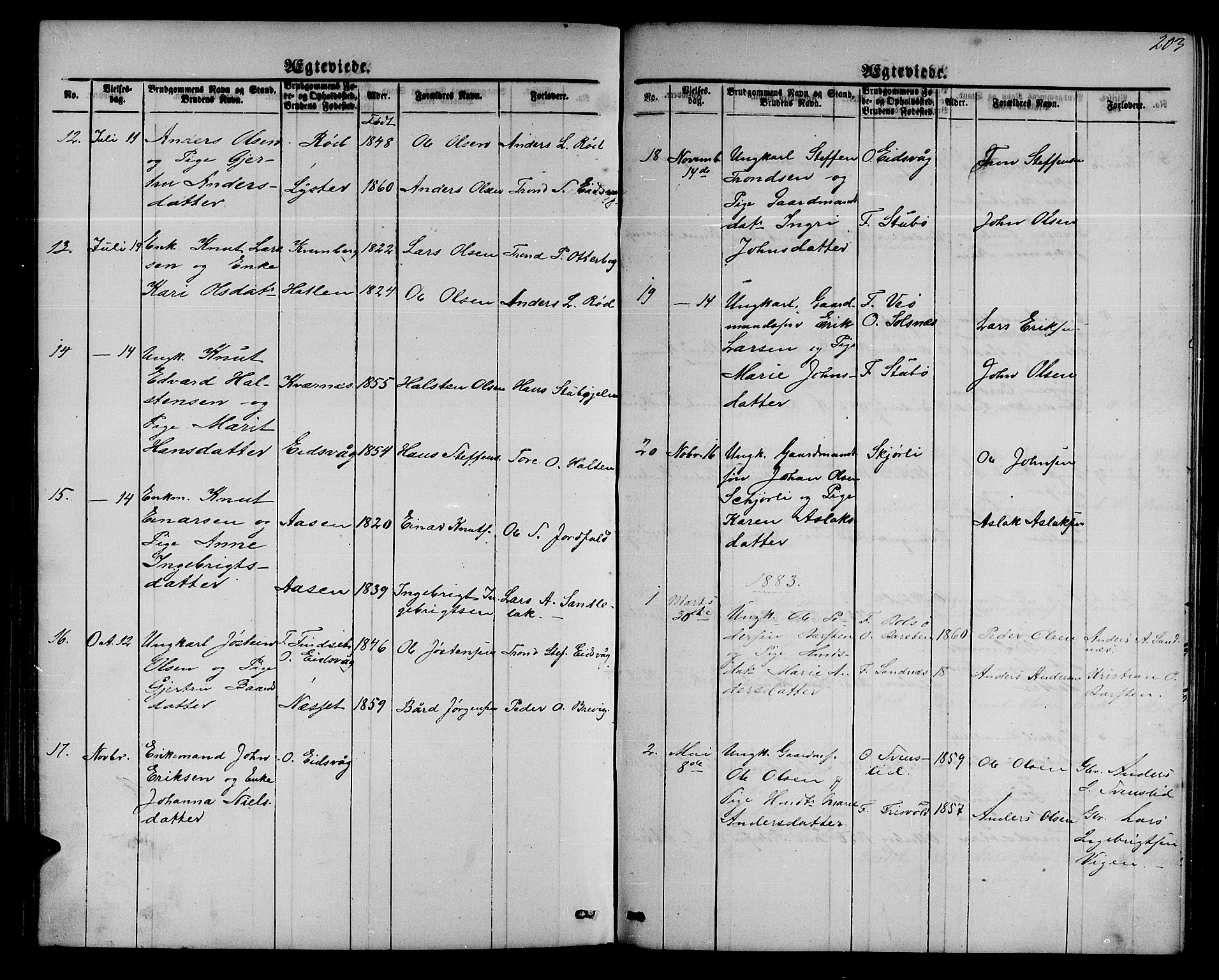 Ministerialprotokoller, klokkerbøker og fødselsregistre - Møre og Romsdal, AV/SAT-A-1454/551/L0630: Parish register (copy) no. 551C02, 1867-1885, p. 202