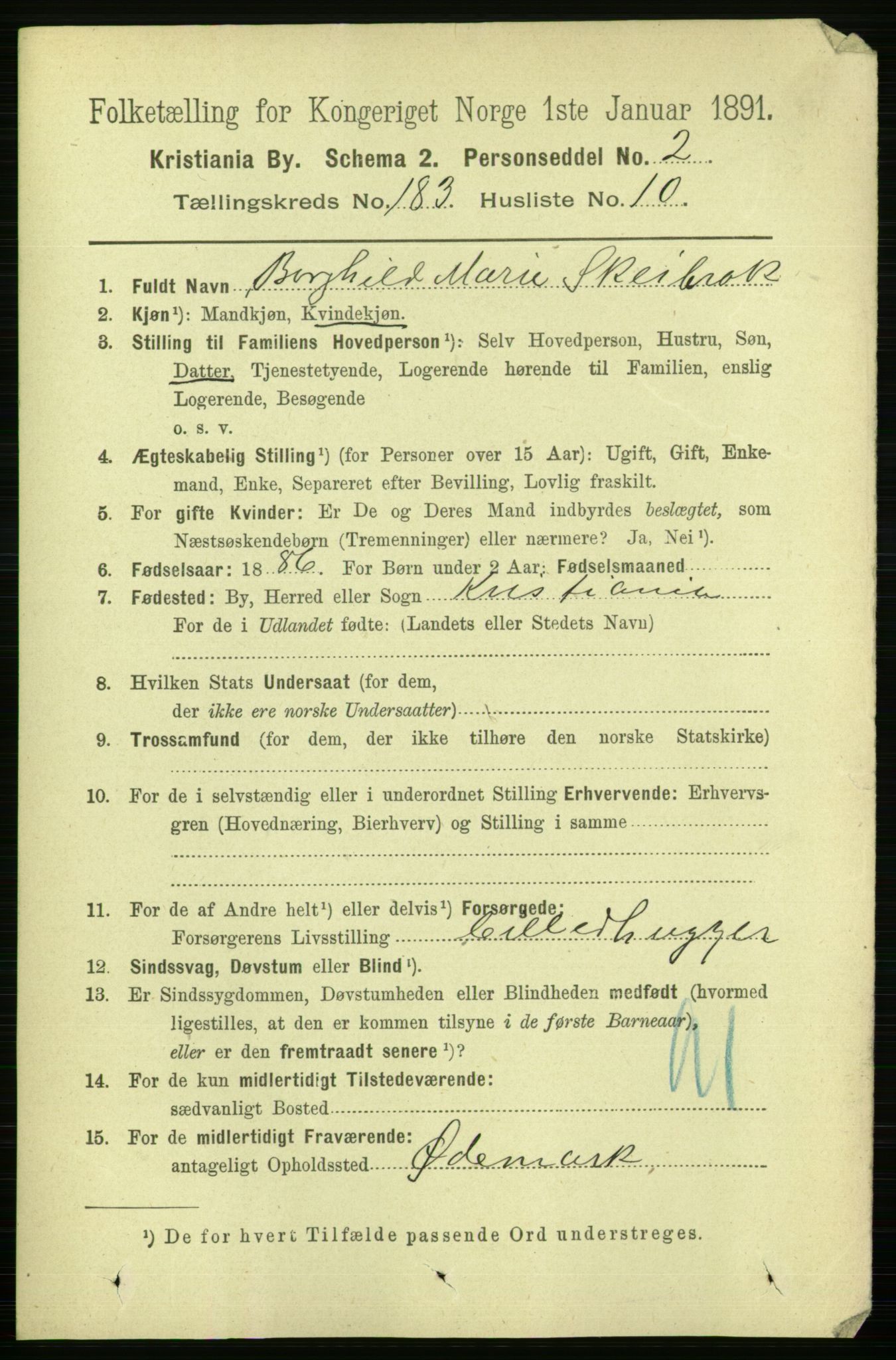 RA, 1891 census for 0301 Kristiania, 1891, p. 109686