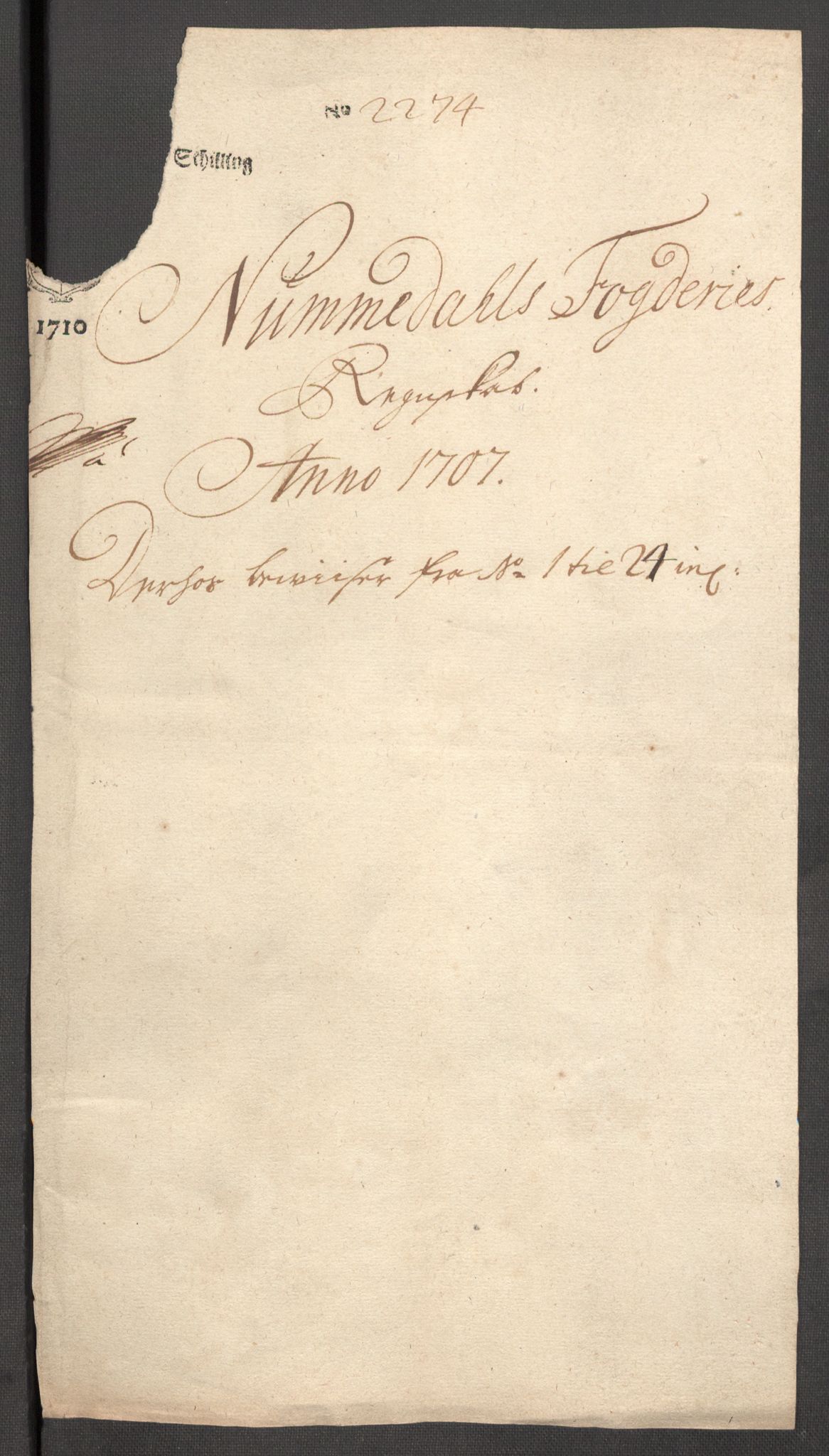 Rentekammeret inntil 1814, Reviderte regnskaper, Fogderegnskap, AV/RA-EA-4092/R64/L4430: Fogderegnskap Namdal, 1707-1708, p. 31