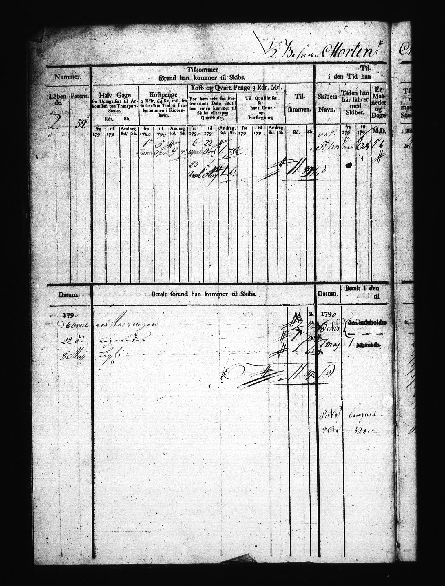 Sjøetaten, AV/RA-EA-3110/F/L0173: Fredrikshalds distrikt, bind 1, 1790