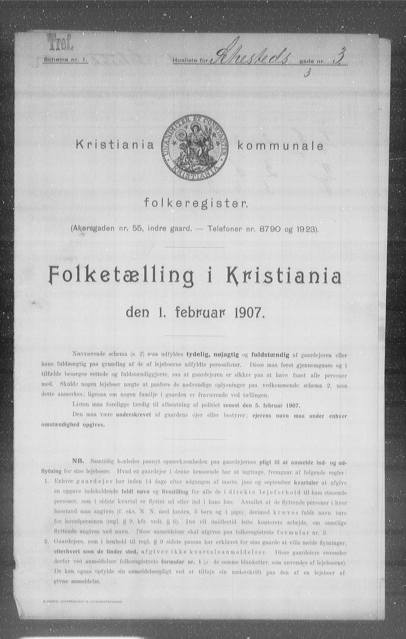 OBA, Municipal Census 1907 for Kristiania, 1907, p. 47867