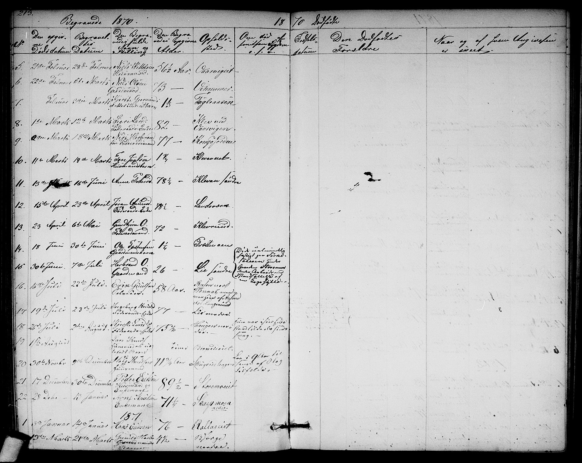 Rollag kirkebøker, AV/SAKO-A-240/G/Ga/L0003: Parish register (copy) no. I 3, 1856-1887, p. 213