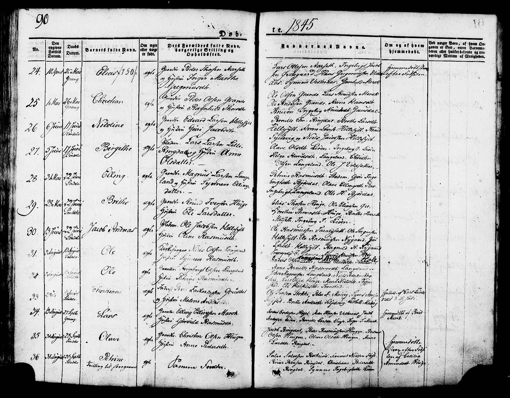 Ministerialprotokoller, klokkerbøker og fødselsregistre - Møre og Romsdal, AV/SAT-A-1454/517/L0221: Parish register (official) no. 517A01, 1827-1858, p. 90