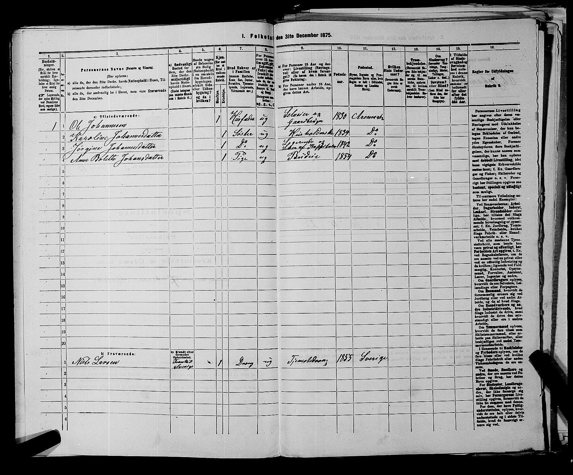 RA, 1875 census for 0118P Aremark, 1875, p. 669