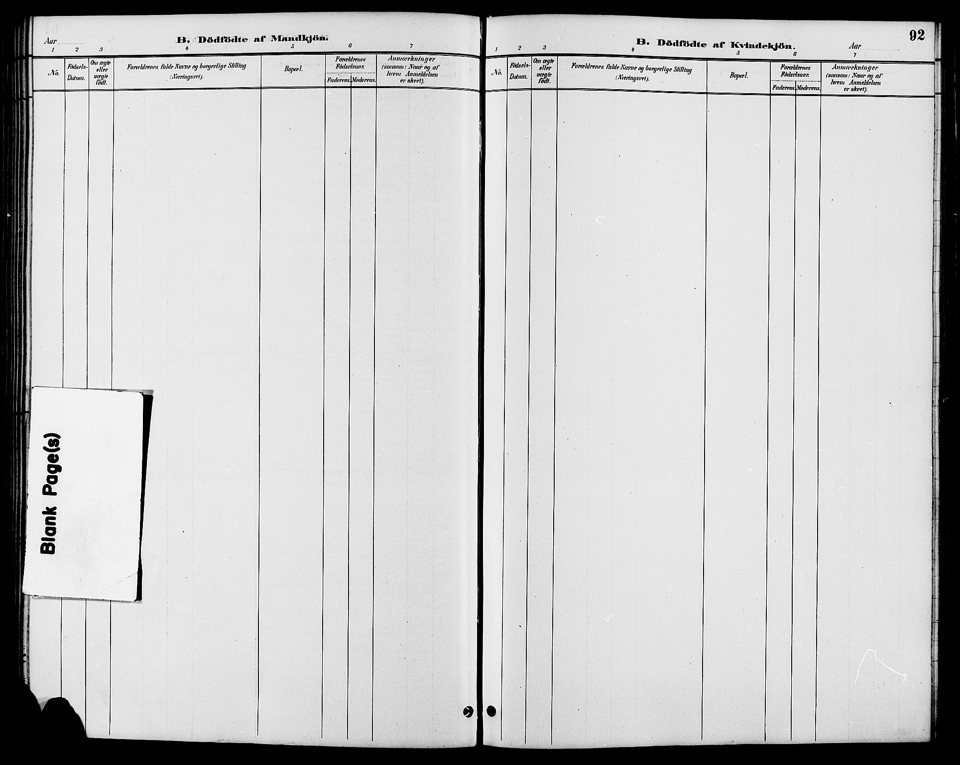 Nord-Fron prestekontor, SAH/PREST-080/H/Ha/Hab/L0006: Parish register (copy) no. 6, 1887-1914, p. 92