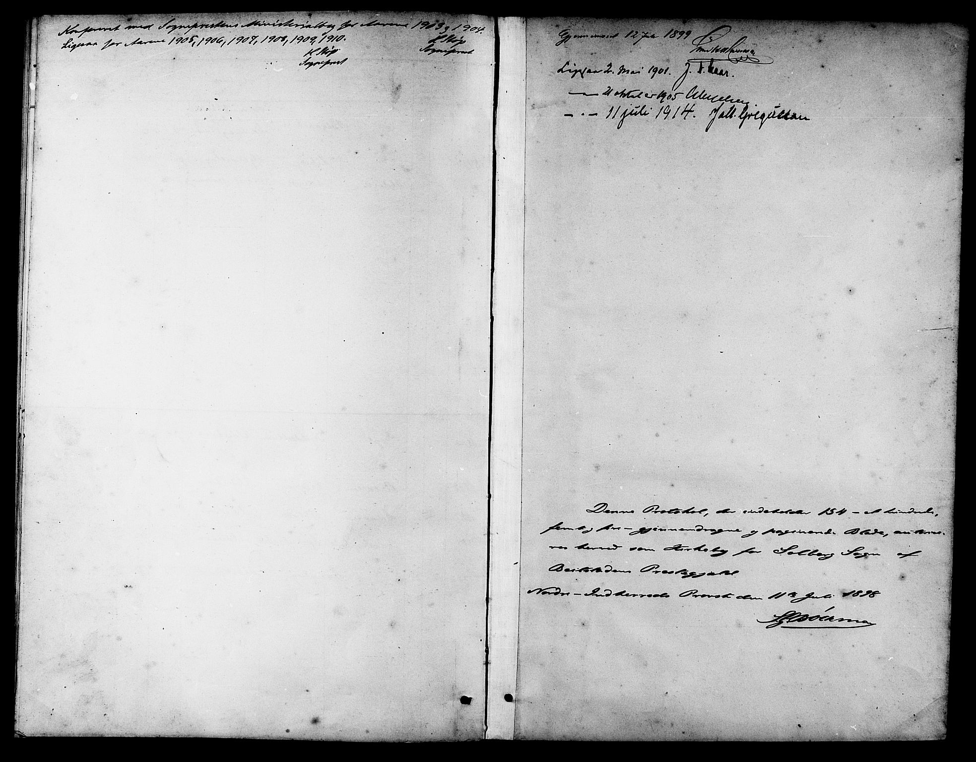 Ministerialprotokoller, klokkerbøker og fødselsregistre - Nord-Trøndelag, SAT/A-1458/741/L0401: Parish register (copy) no. 741C02, 1899-1911