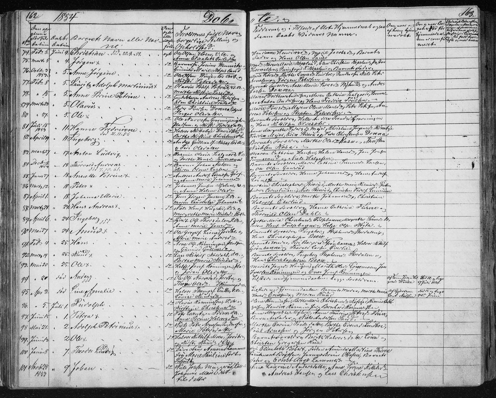 Kongsberg kirkebøker, AV/SAKO-A-22/F/Fa/L0009: Parish register (official) no. I 9, 1839-1858, p. 162-163