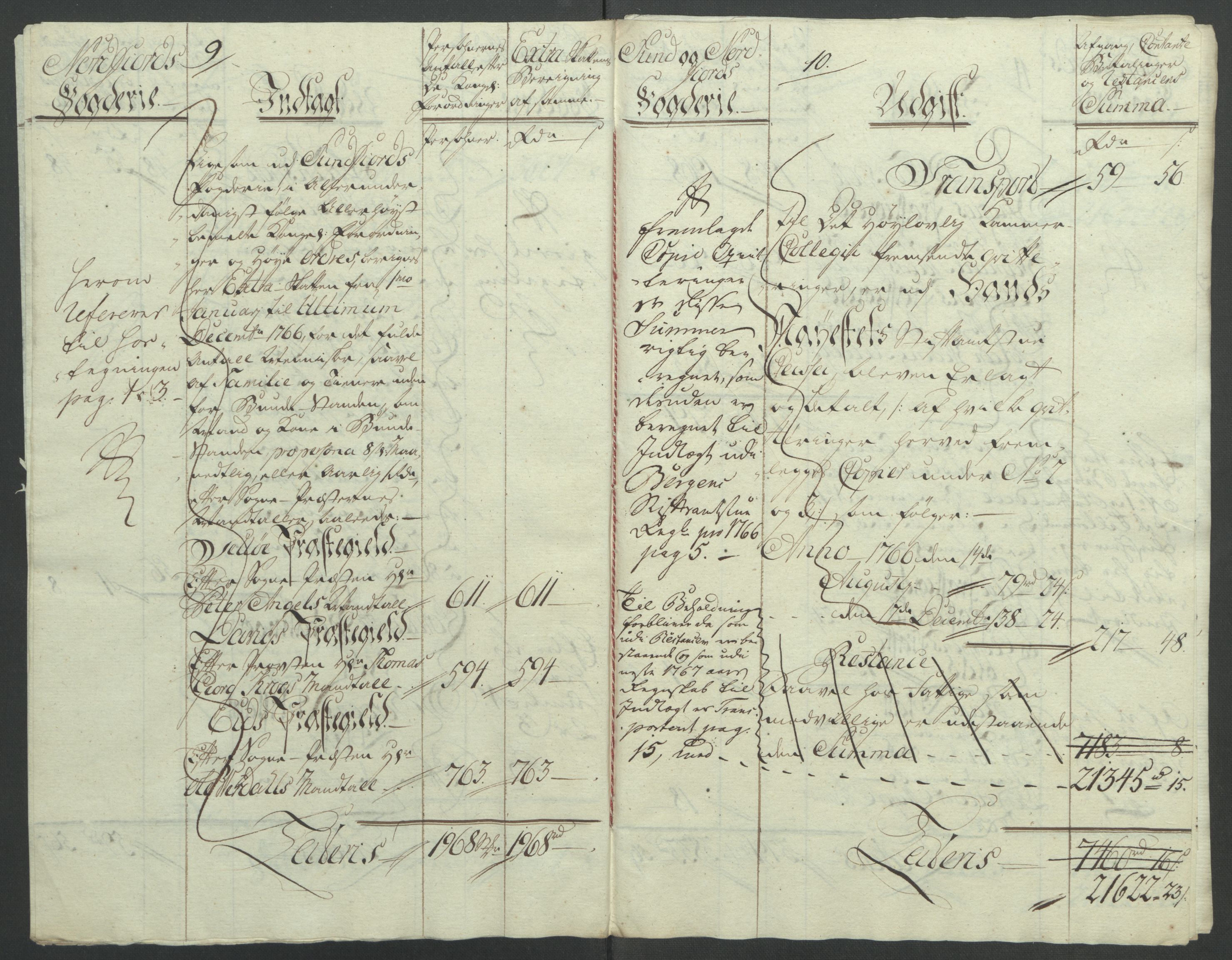 Rentekammeret inntil 1814, Reviderte regnskaper, Fogderegnskap, AV/RA-EA-4092/R53/L3550: Ekstraskatten Sunn- og Nordfjord, 1762-1771, p. 163