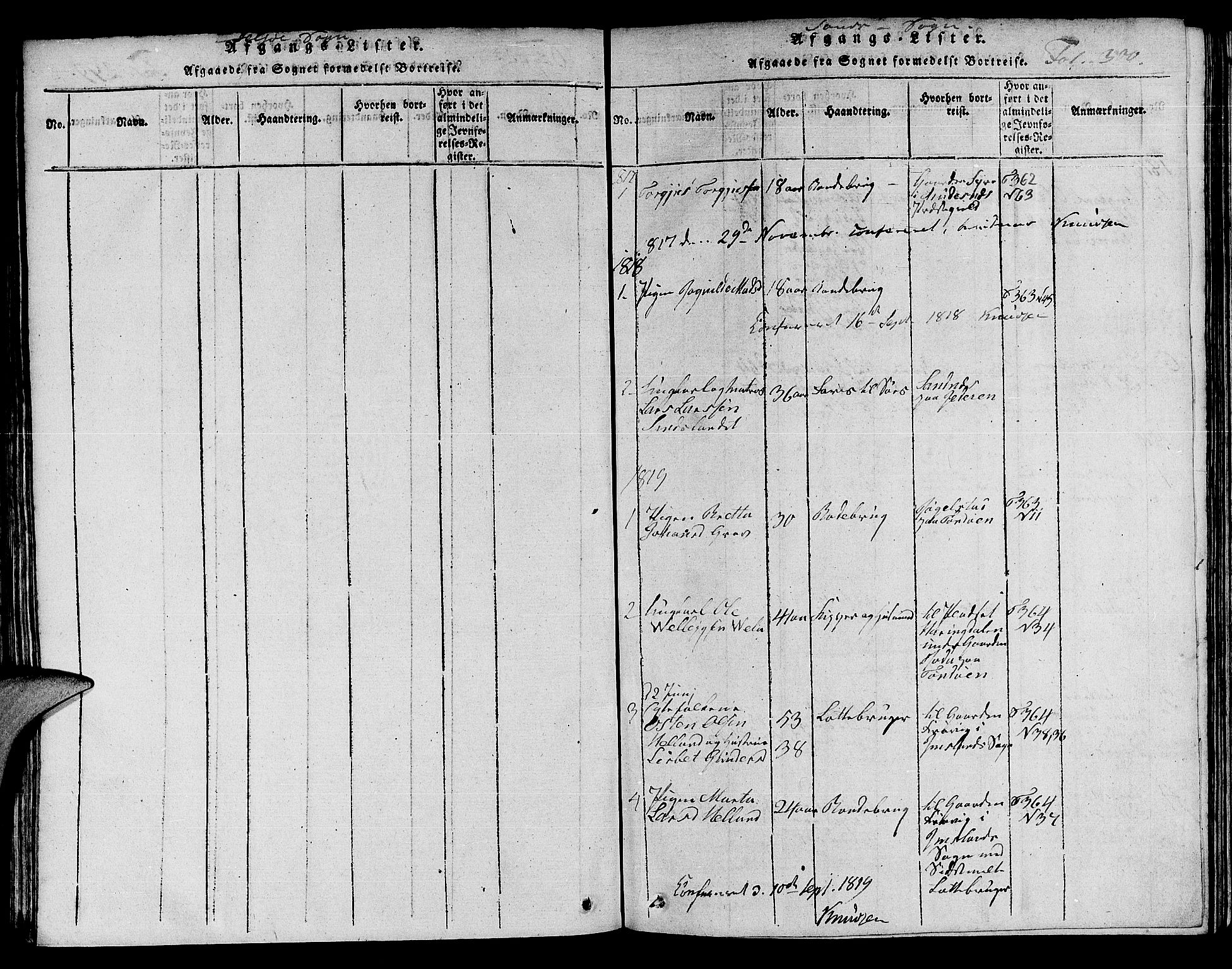 Jelsa sokneprestkontor, SAST/A-101842/01/V: Parish register (copy) no. B 1 /2, 1816-1828, p. 300