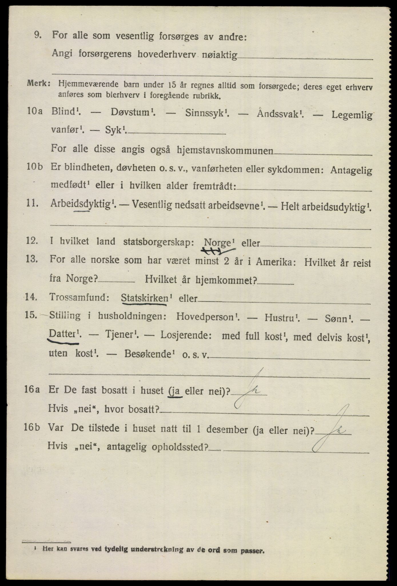 SAKO, 1920 census for Hole, 1920, p. 2002